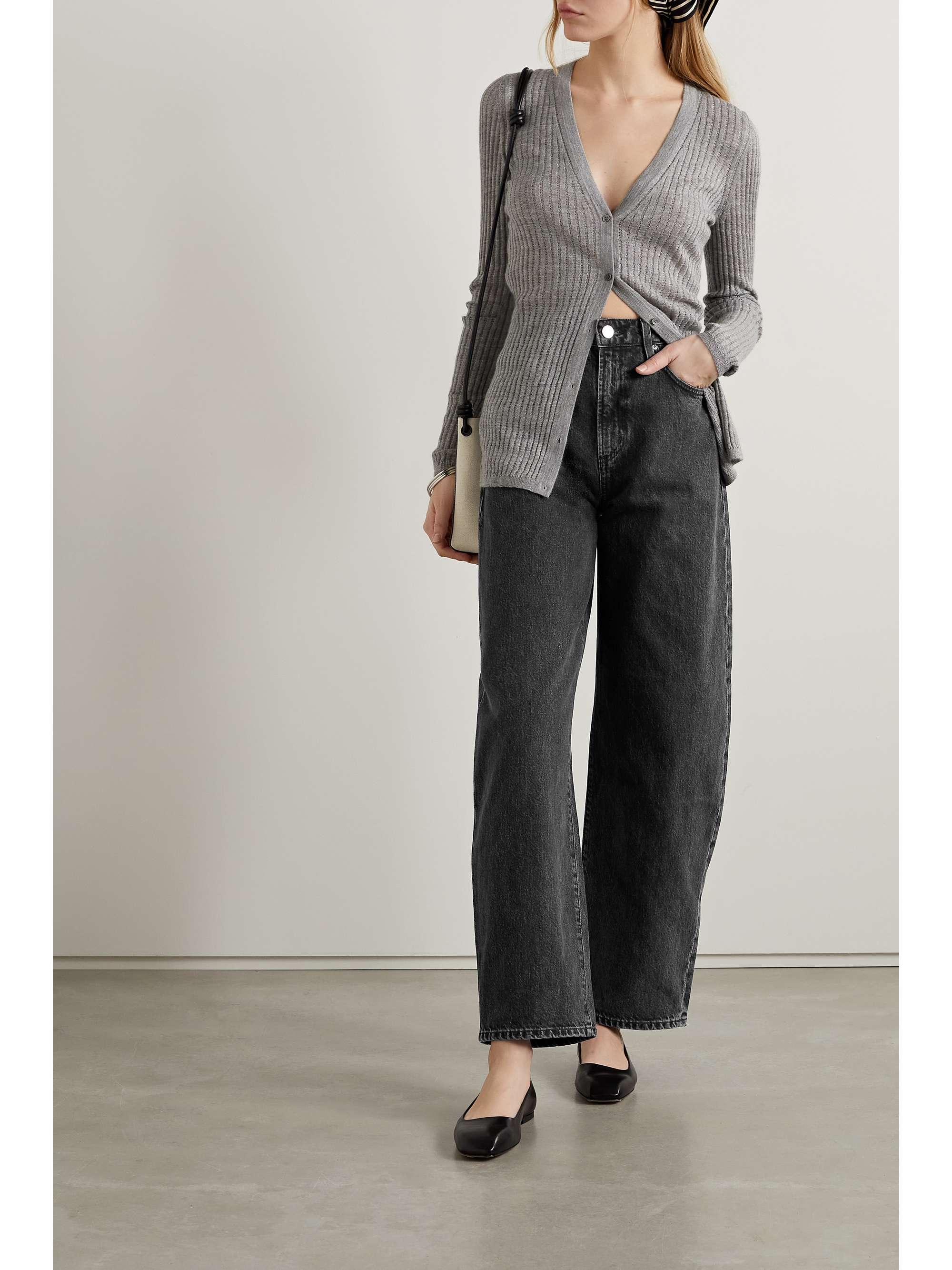 GOLDSIGN Idris high-rise wide-leg jeans