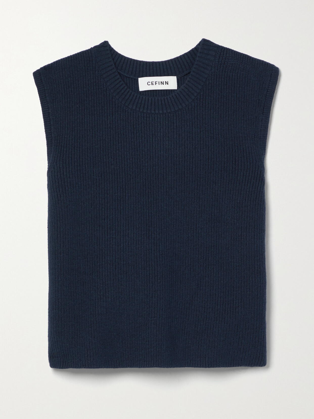 Cefinn - Julie Ribbed Cotton-blend Vest - Blue