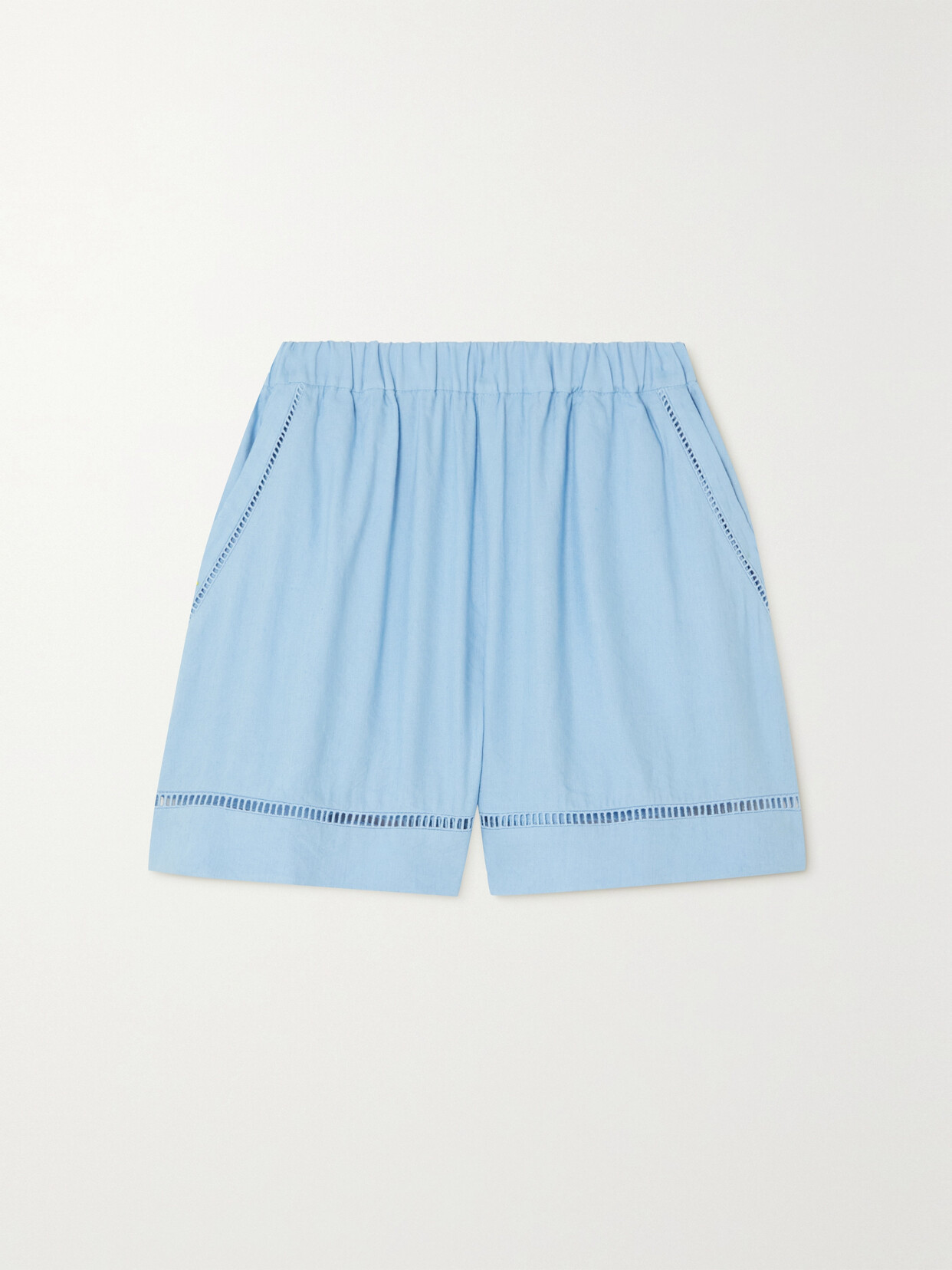 Cefinn Callie Linen-blend Shorts - Blue