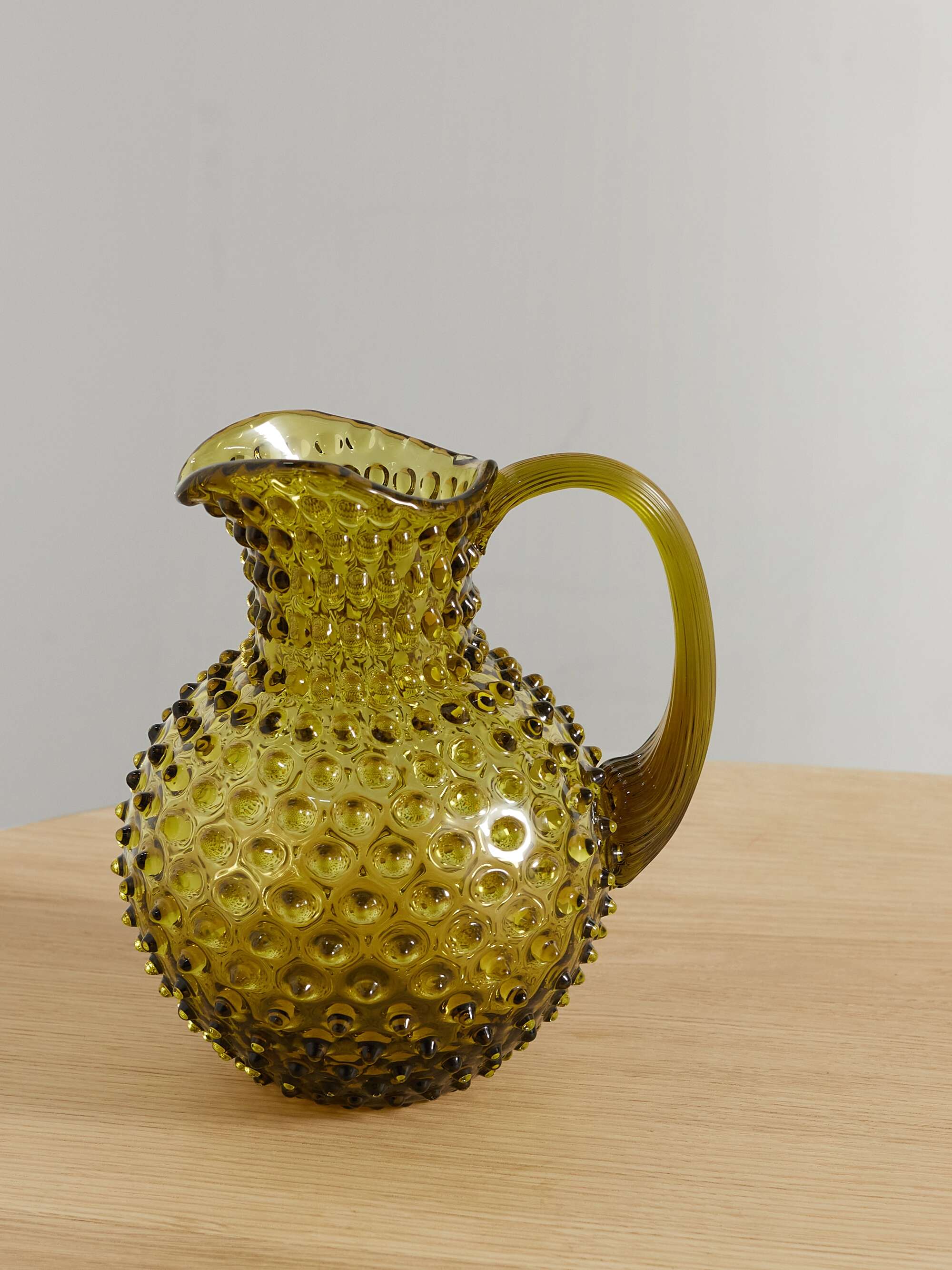 MRS. ALICE Hobnail glass jug NETAPORTER CH