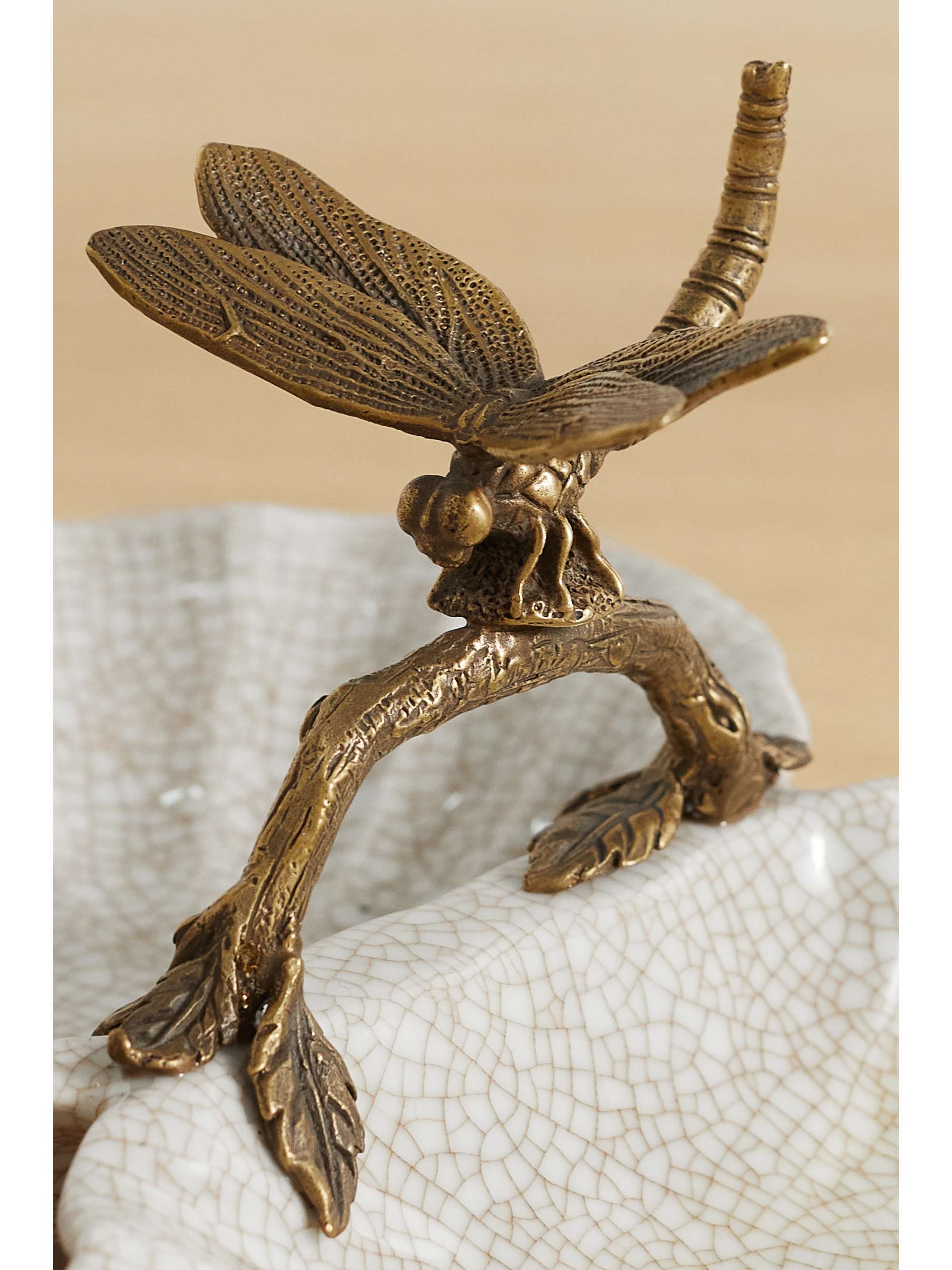 MRS. ALICE Porcelain and brass bowl stand