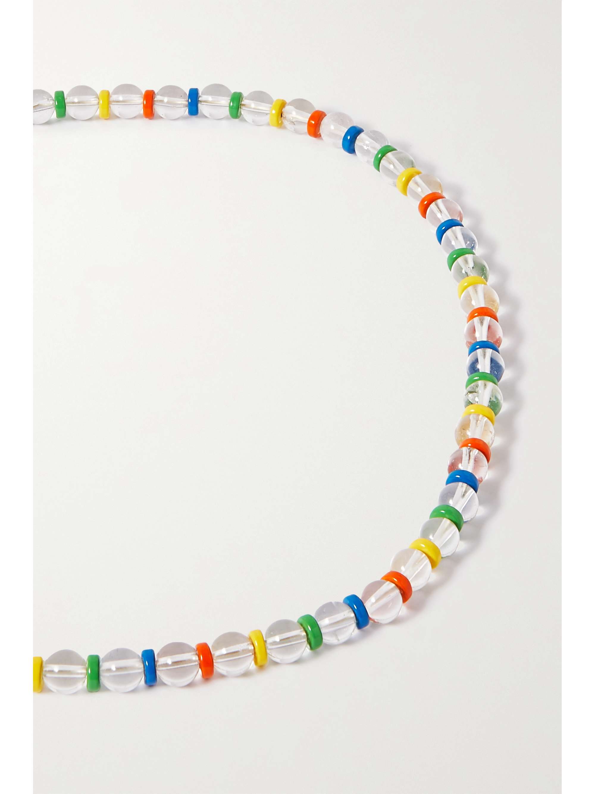 ÉLIOU Dale gold-plated, quartz and enamel necklace