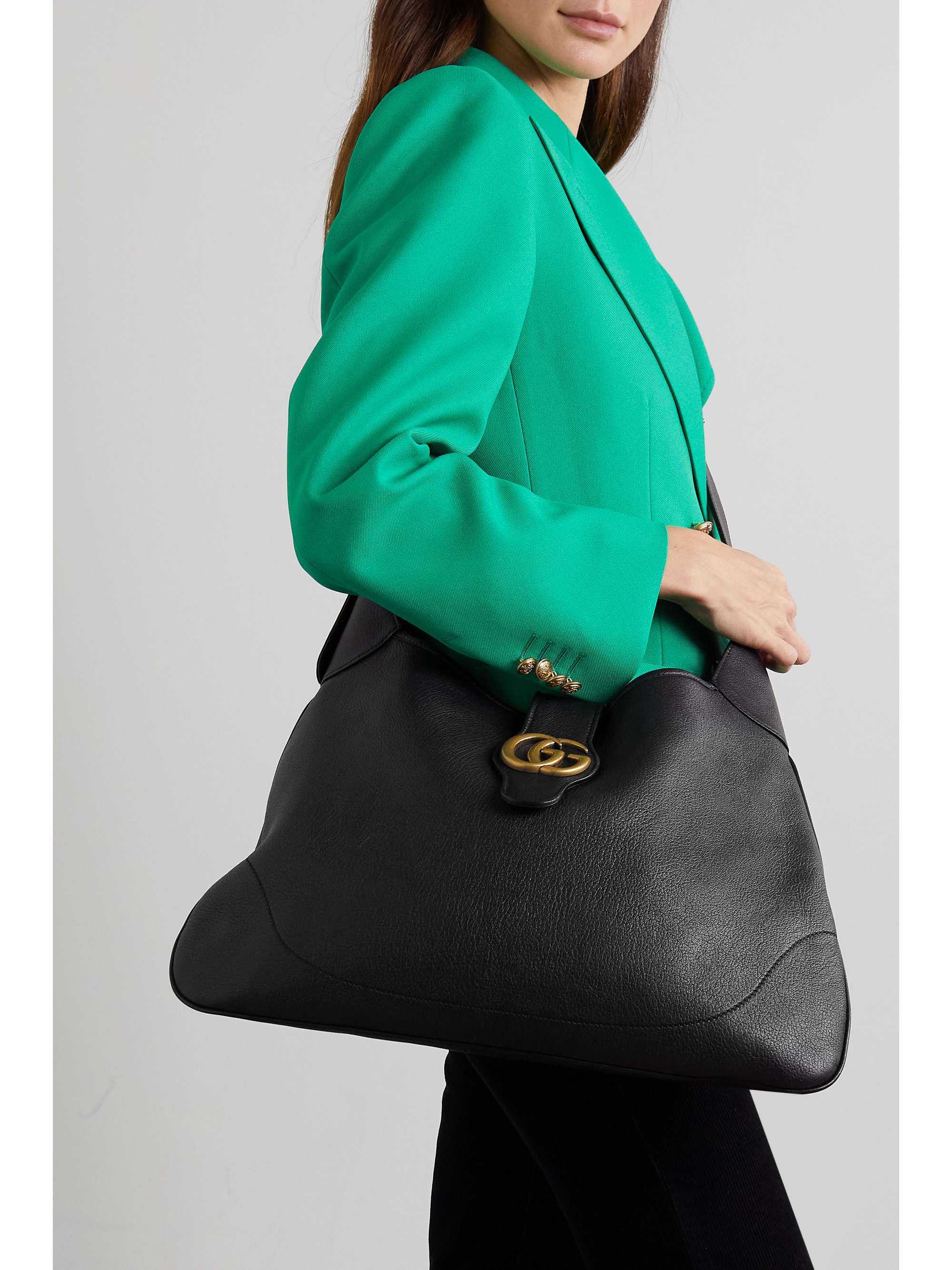 GUCCI Aphrodite large embellished leather shoulder bag
