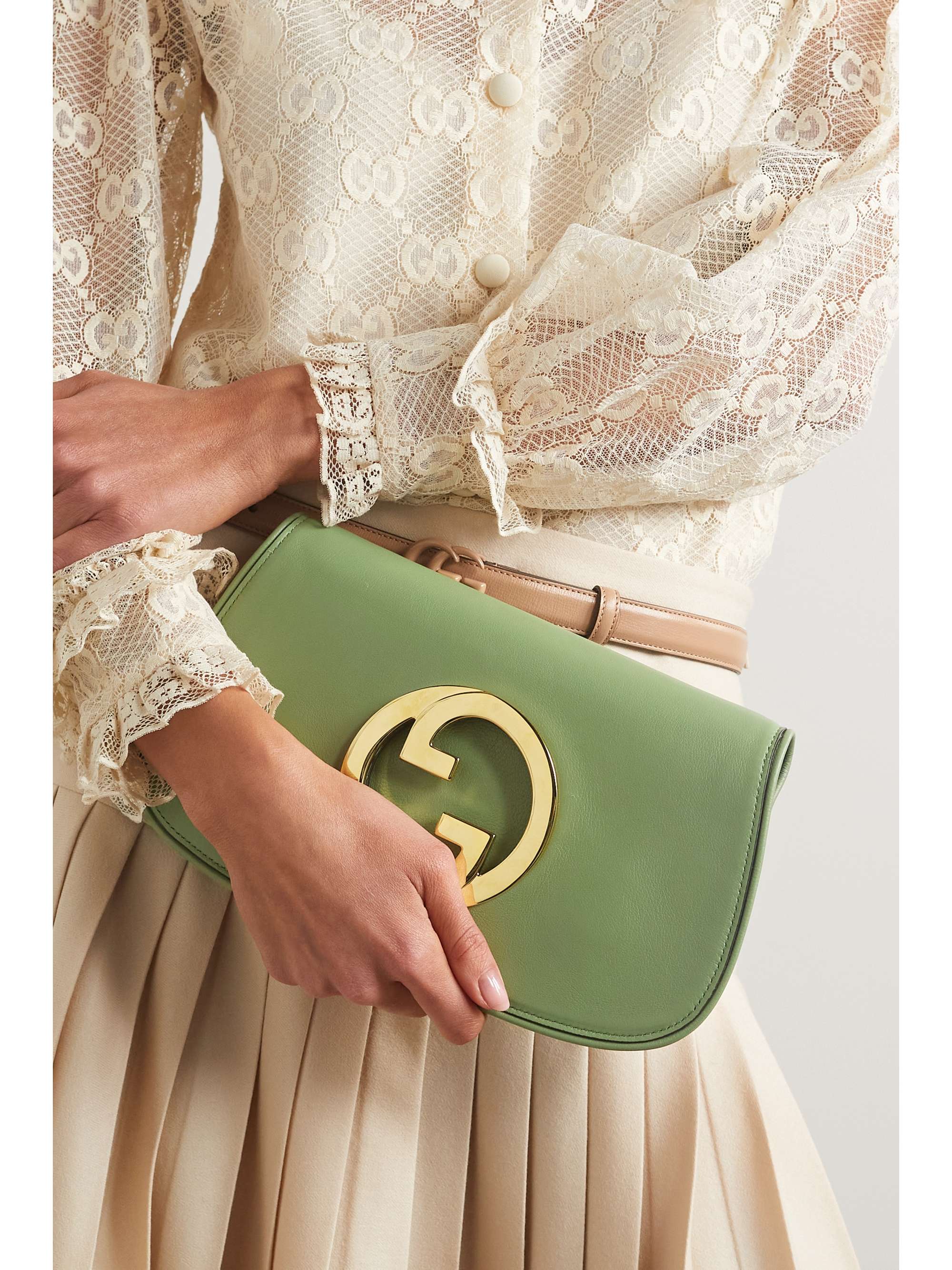 GUCCI New Blondie leather shoulder bag NETAPORTER