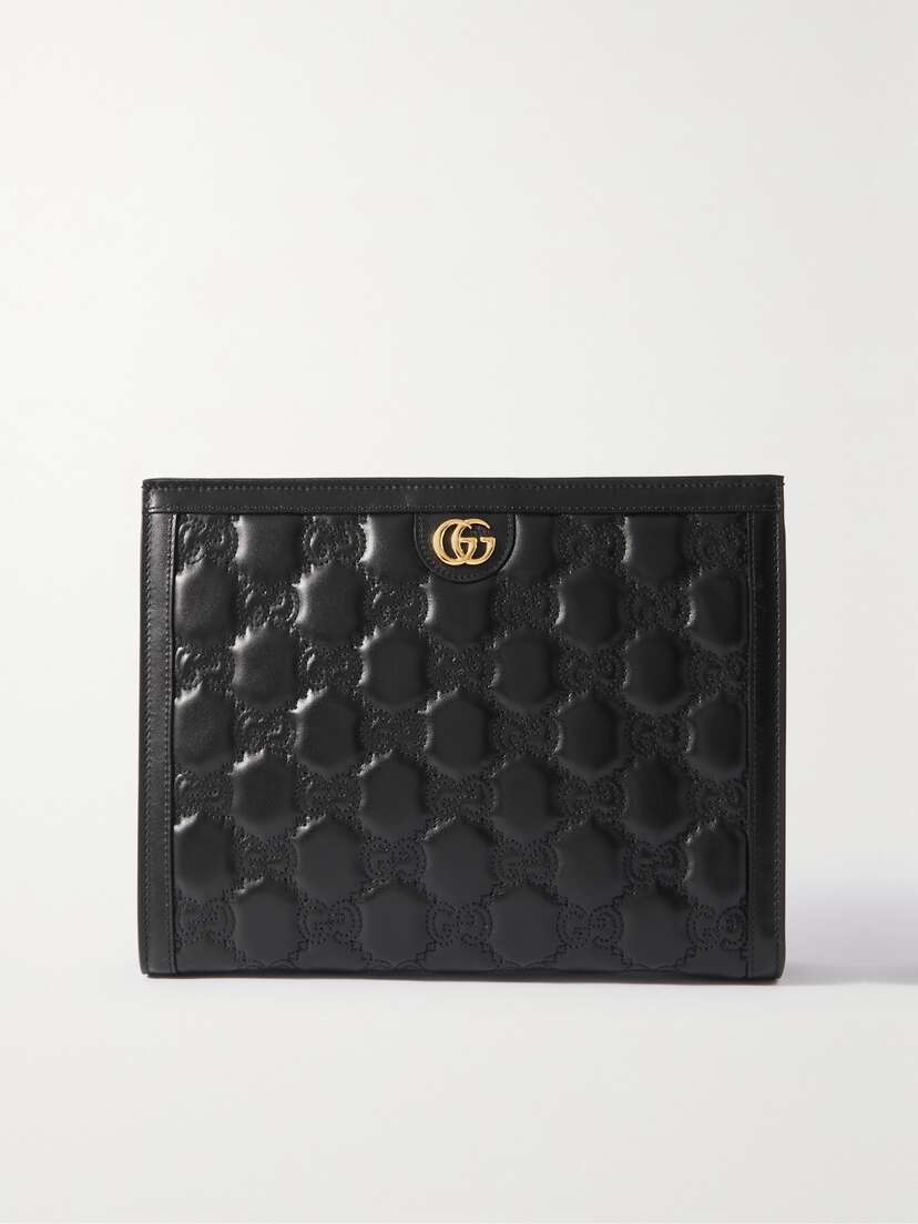 Gucci Gg Matelassé Leather Pouch