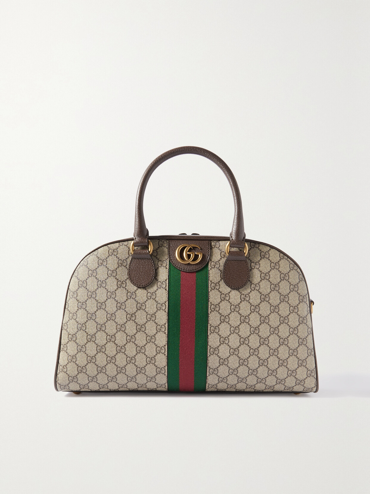 Gucci Ophidia Leather-trimmed Printed Coated-canvas Tote