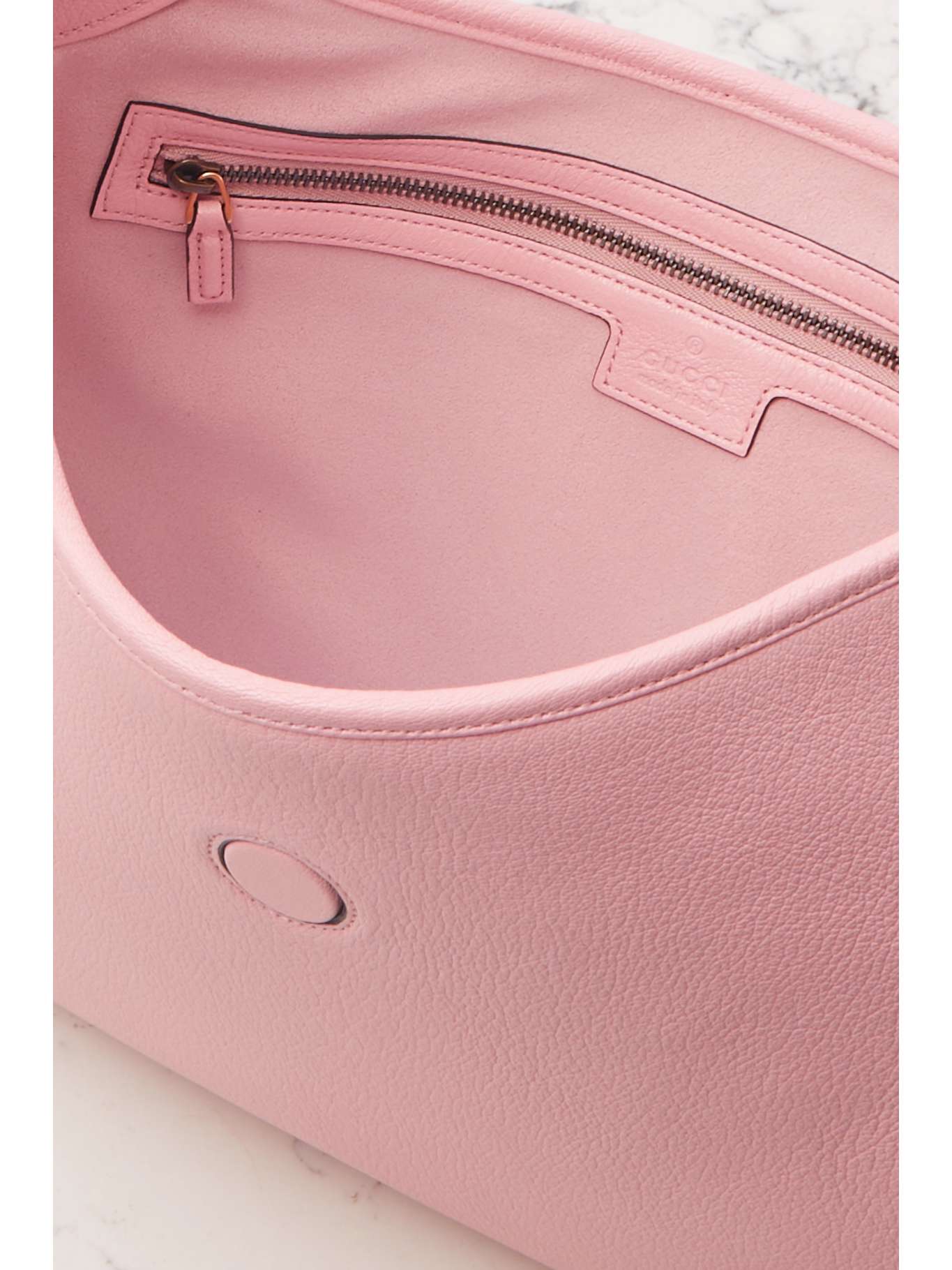 GUCCI Aphrodite embellished leather shoulder bag NETAPORTER