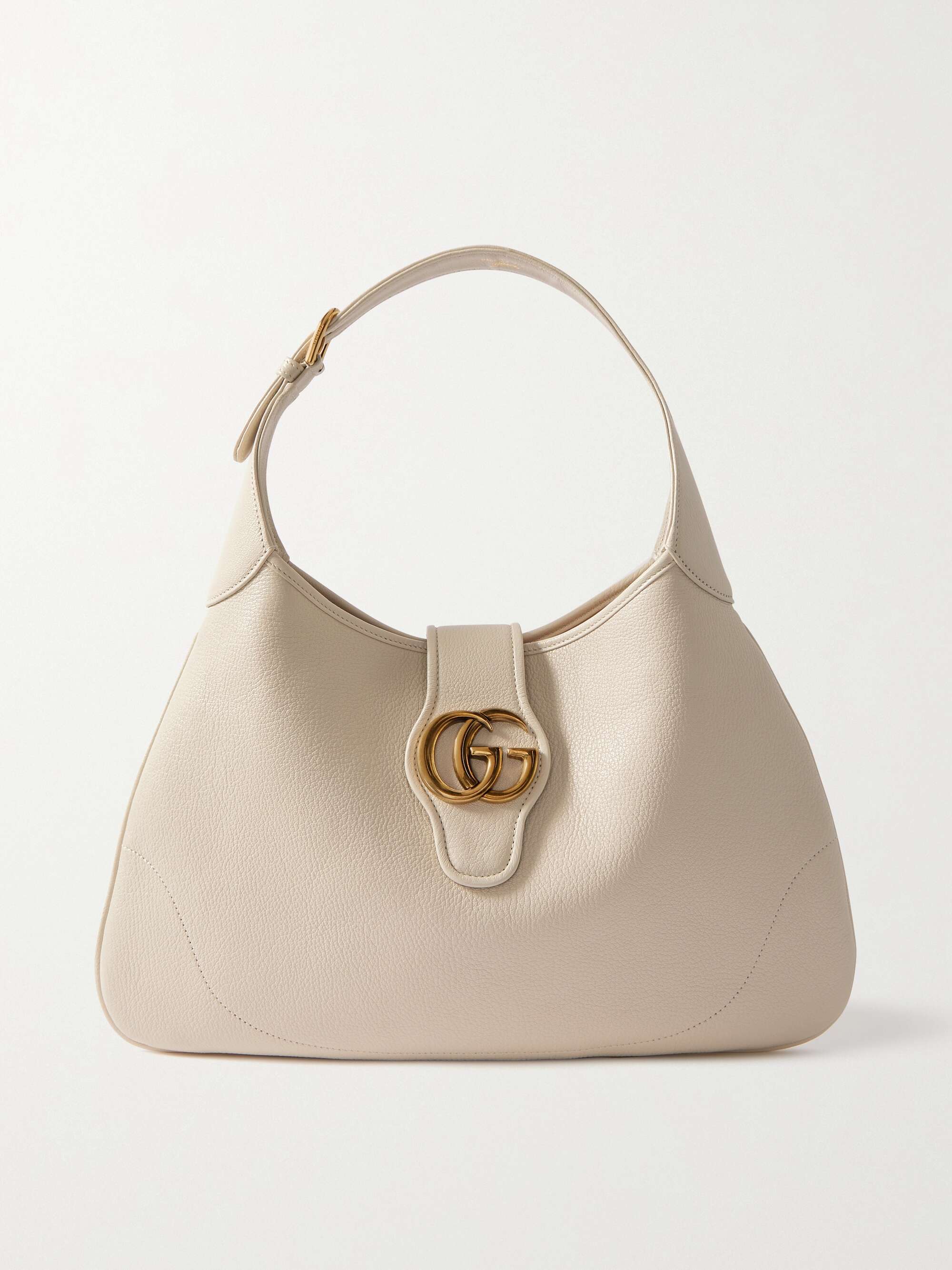 GUCCI Aphrodite embellished leather shoulder bag | NET-A-PORTER