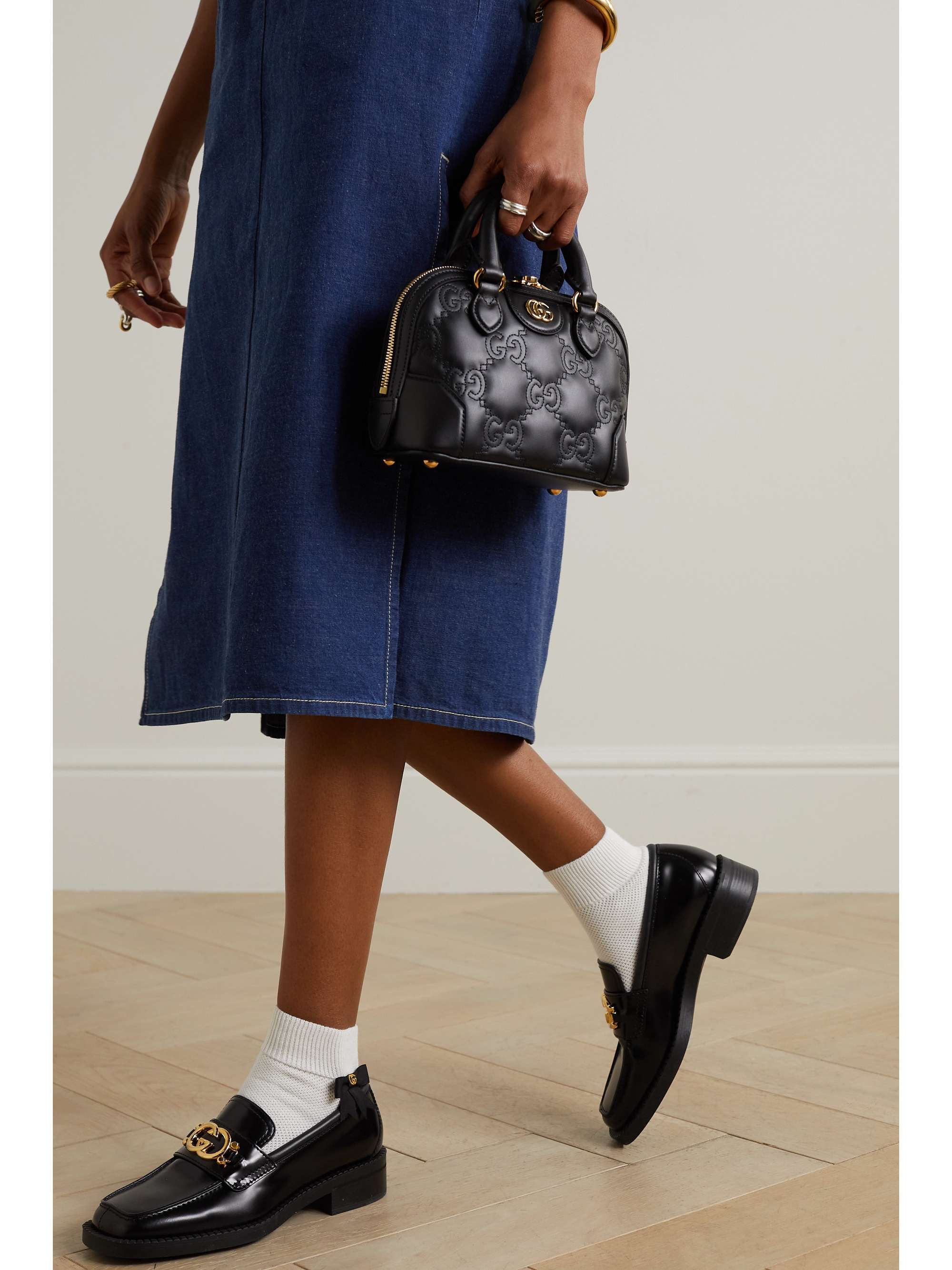 GUCCI GG Matelassé leather shoulder bag