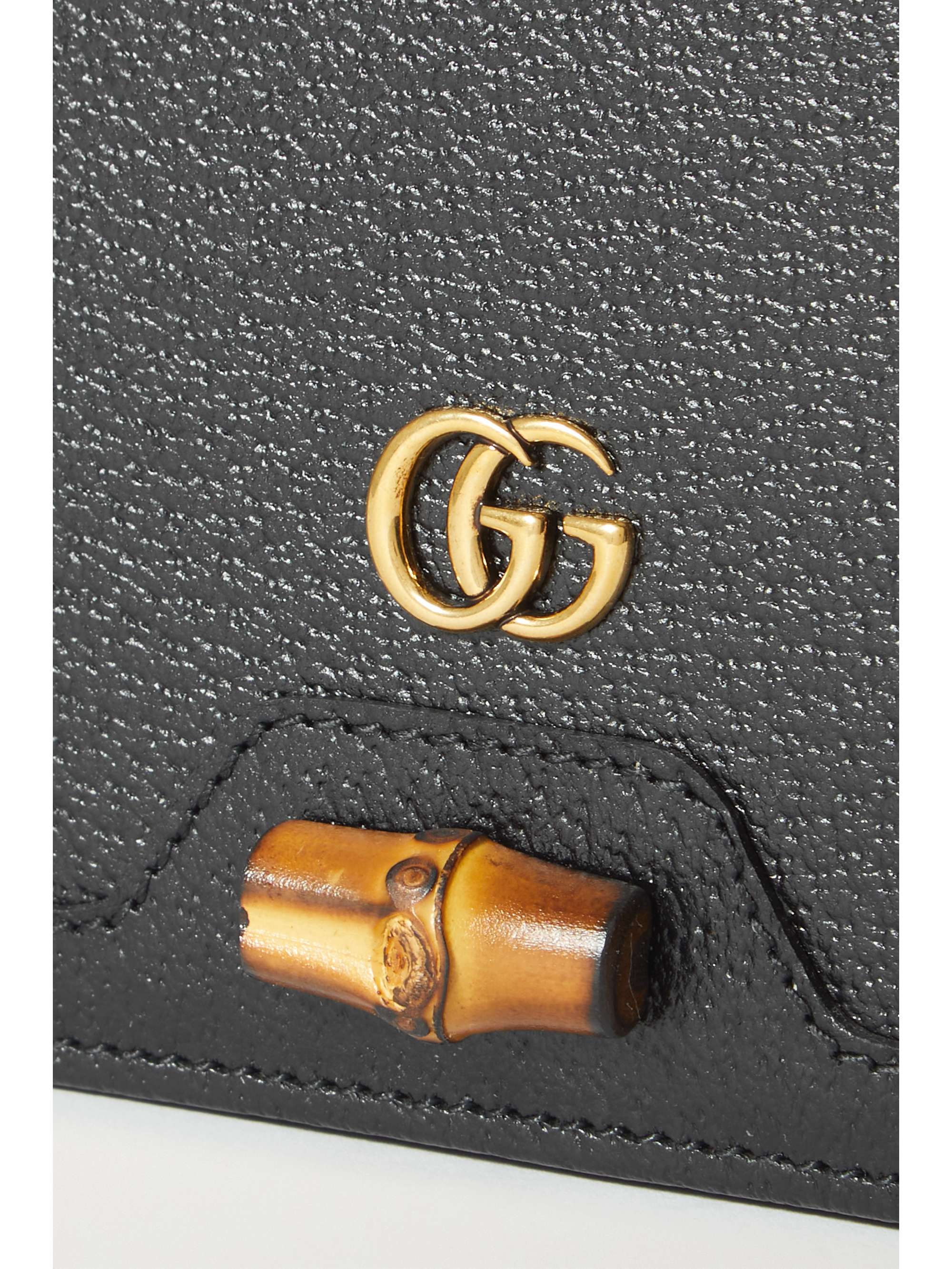 GUCCI Diana mini textured-leather shoulder bag