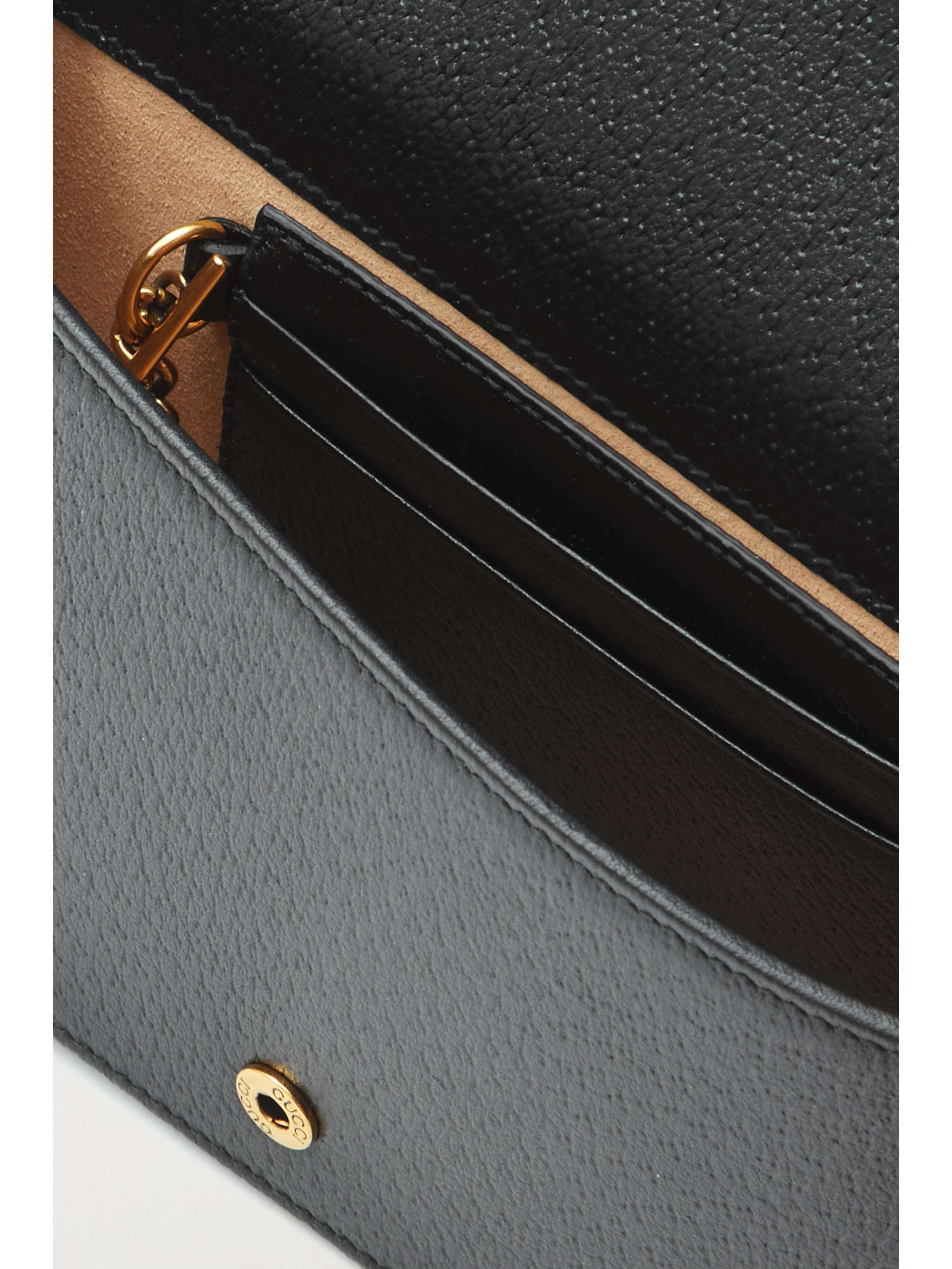 GUCCI Diana mini textured-leather shoulder bag