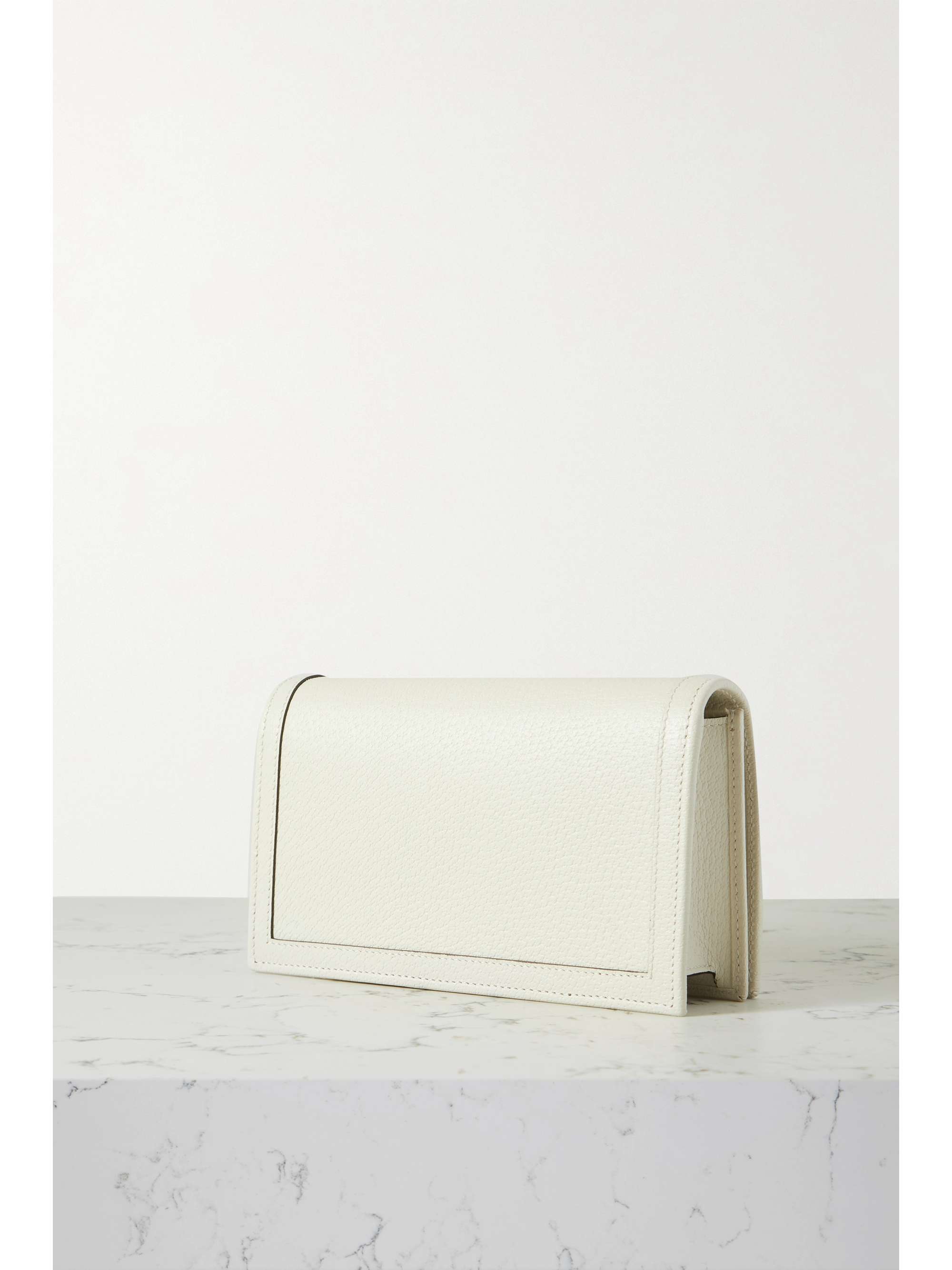 GUCCI Diana mini textured-leather shoulder bag