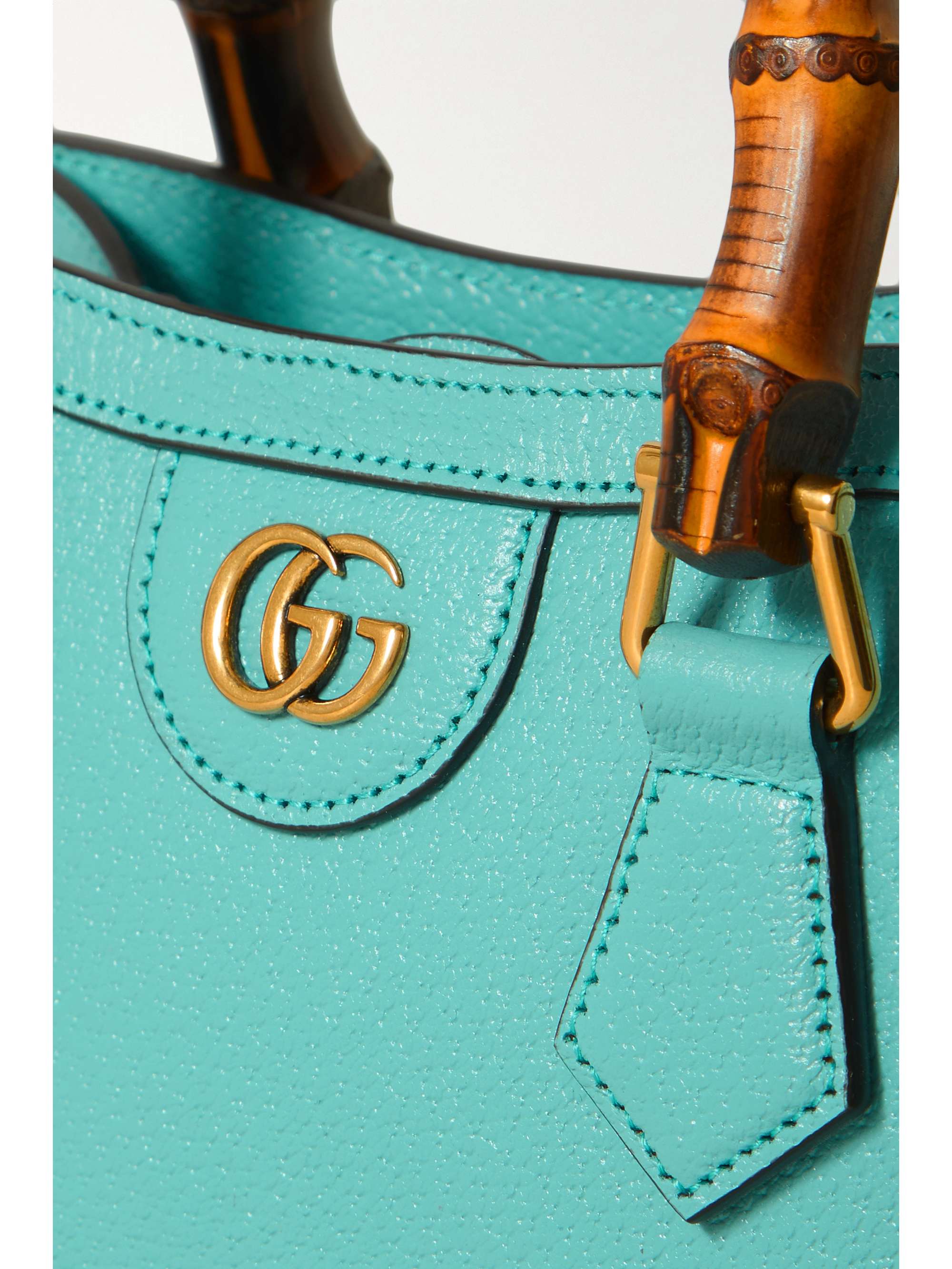 GUCCI Diana mini texturedleather tote NETAPORTER