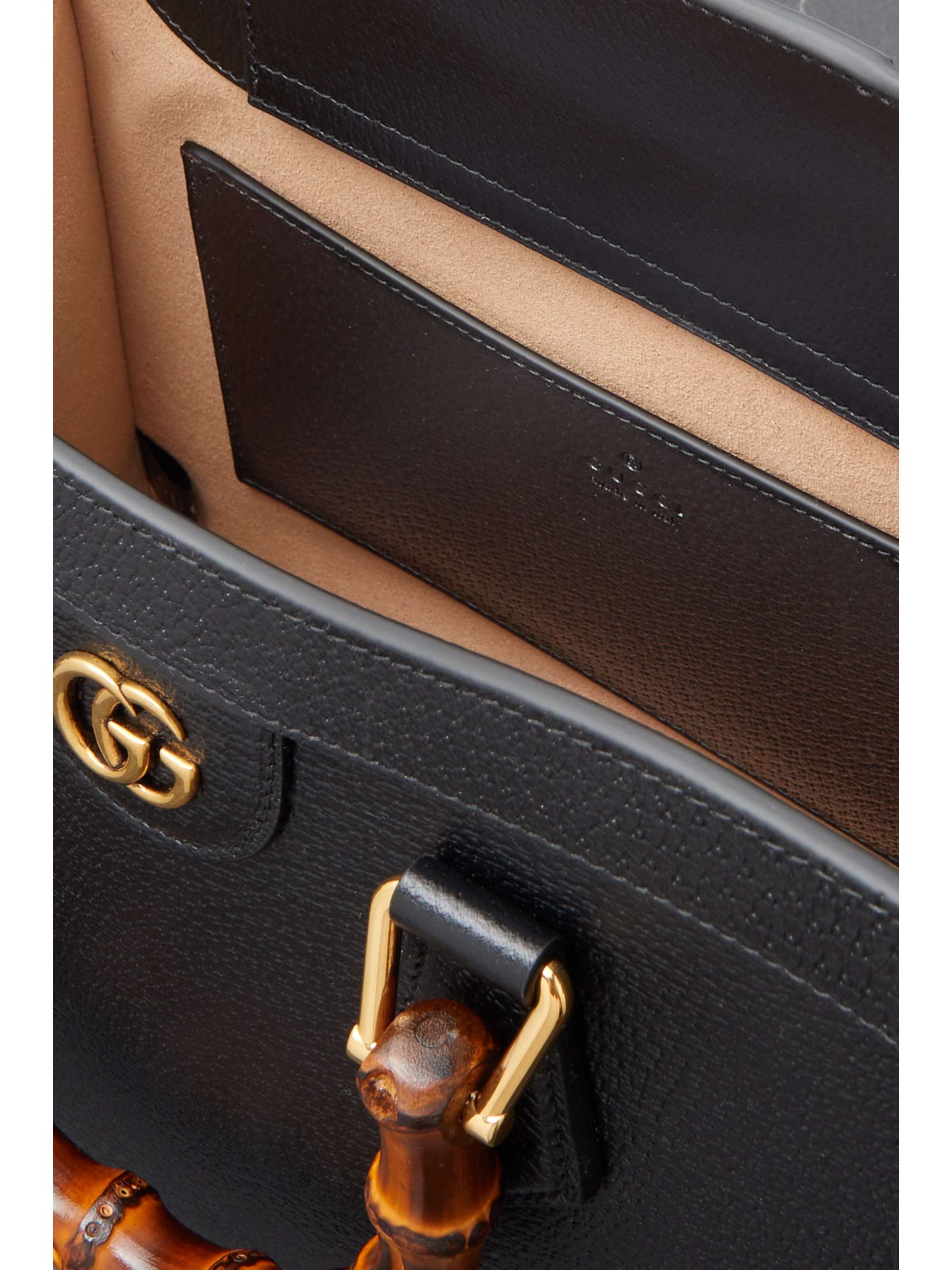 GUCCI Diana small textured-leather tote