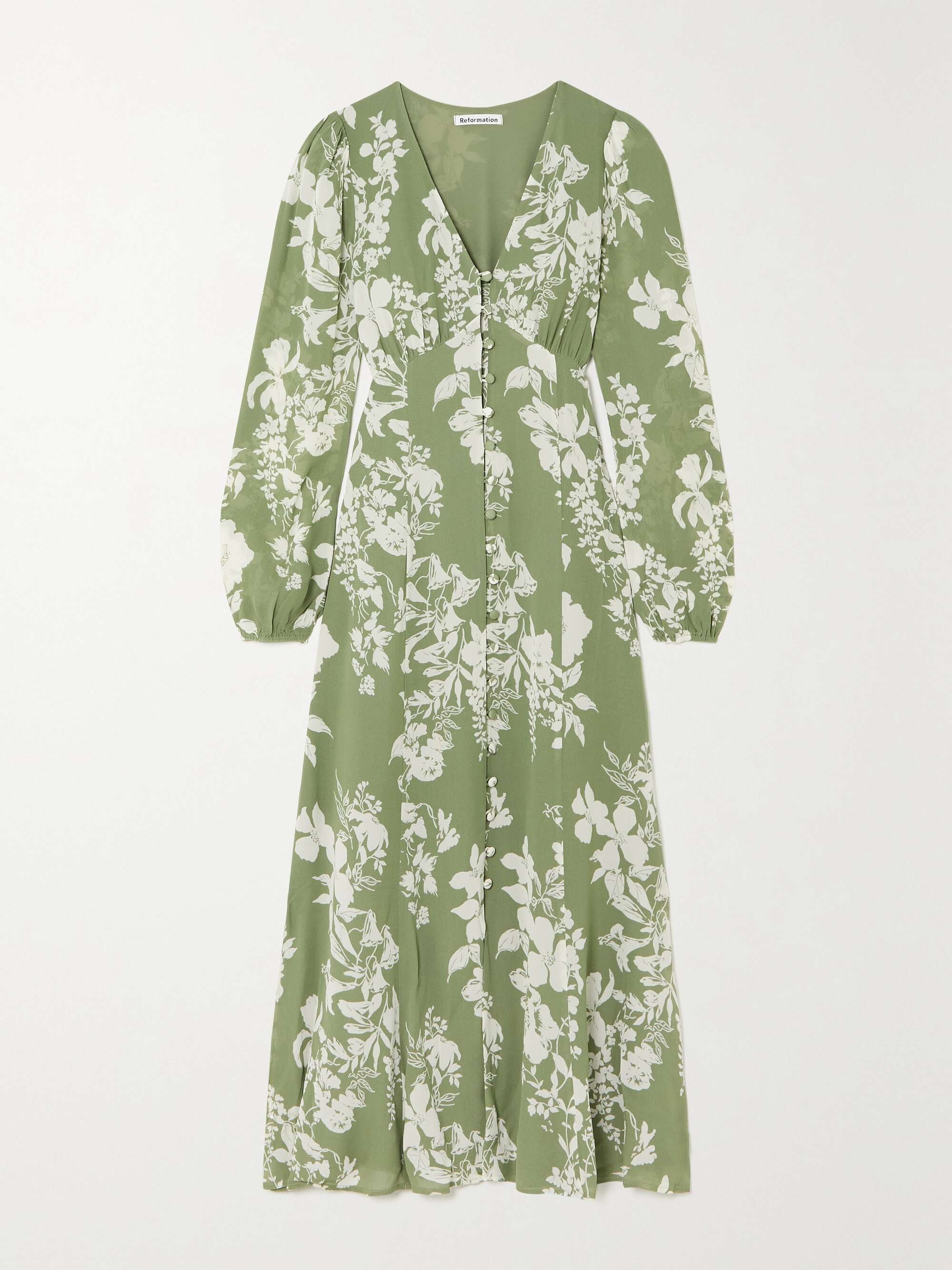 Reformation floral on sale maxi dress