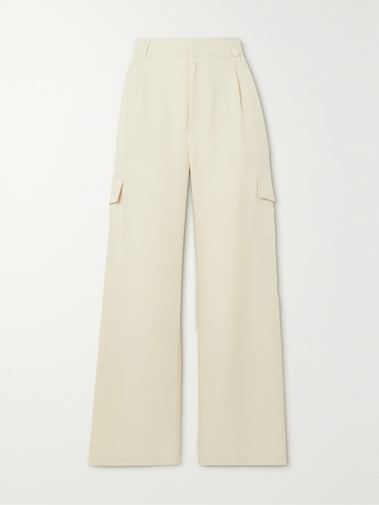 Reformation - Jackson Tencel Lyocell-twill Straight-leg Cargo Pants - Off-white