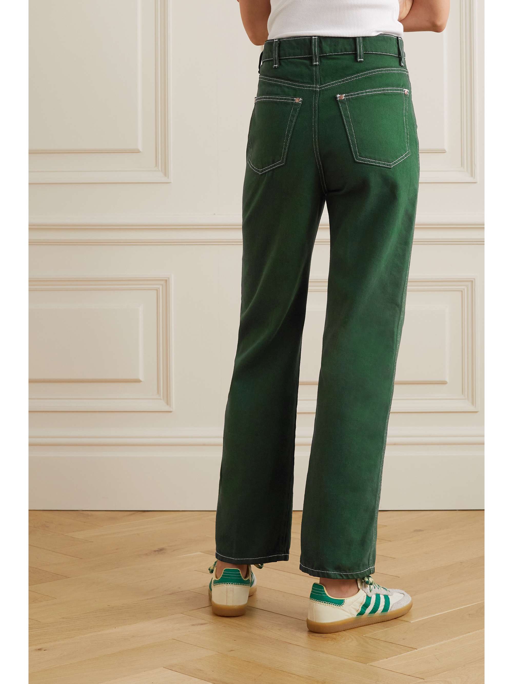 REFORMATION Cowboy high-rise straight-leg jeans | NET-A-PORTER