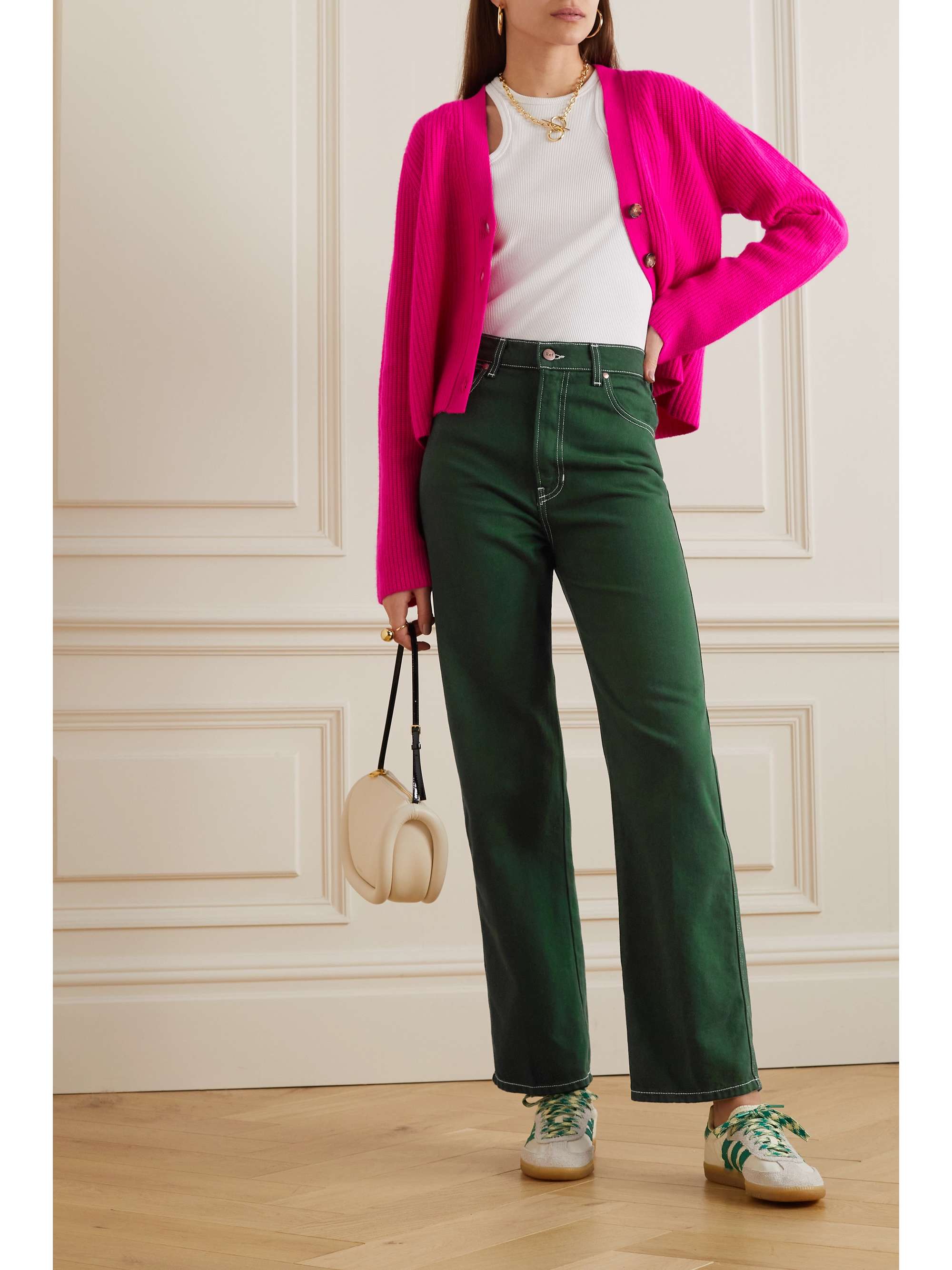 reformation cowboy high rise straight jeans