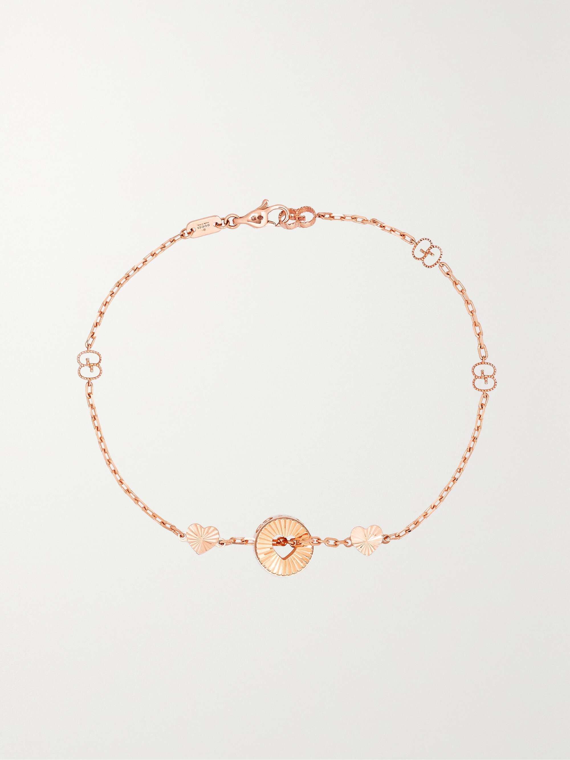 Gucci Icon 18kt Rose Gold Slim Bangle with GG Motif