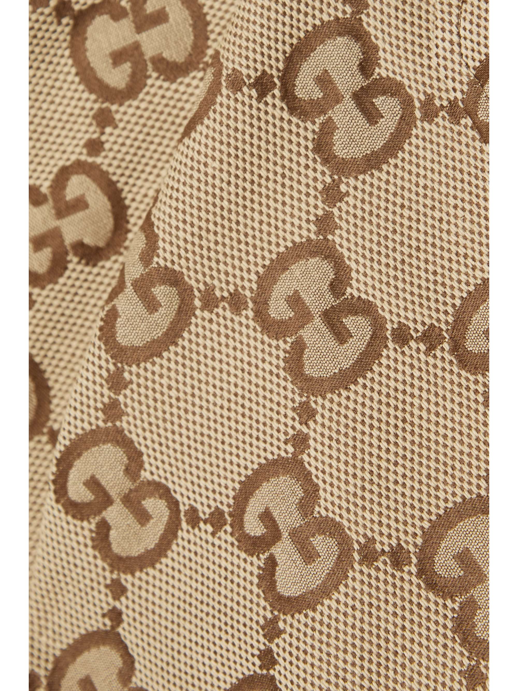 GUCCI Cotton-blend canvas-jacquard shirt