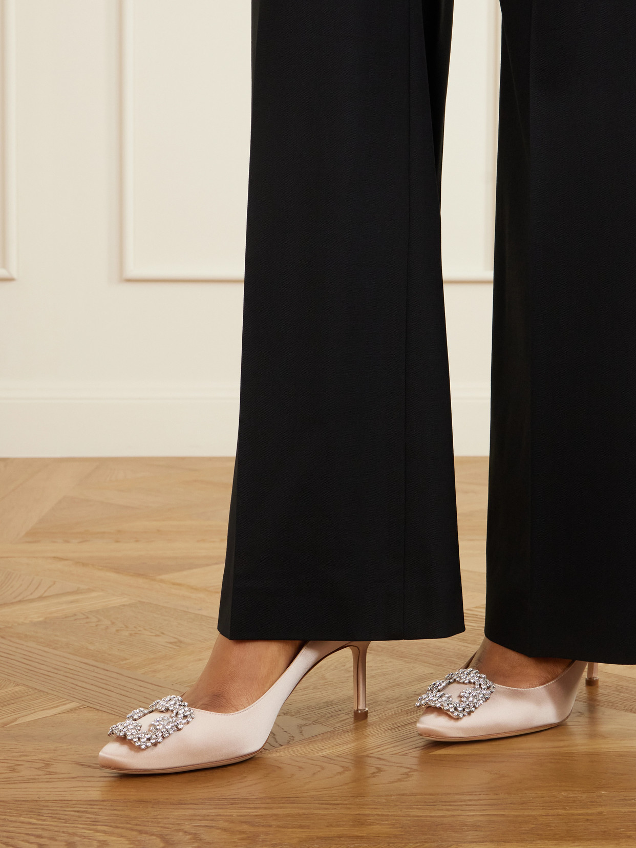 Hangisi 70 Crystal-Embellished Pumps