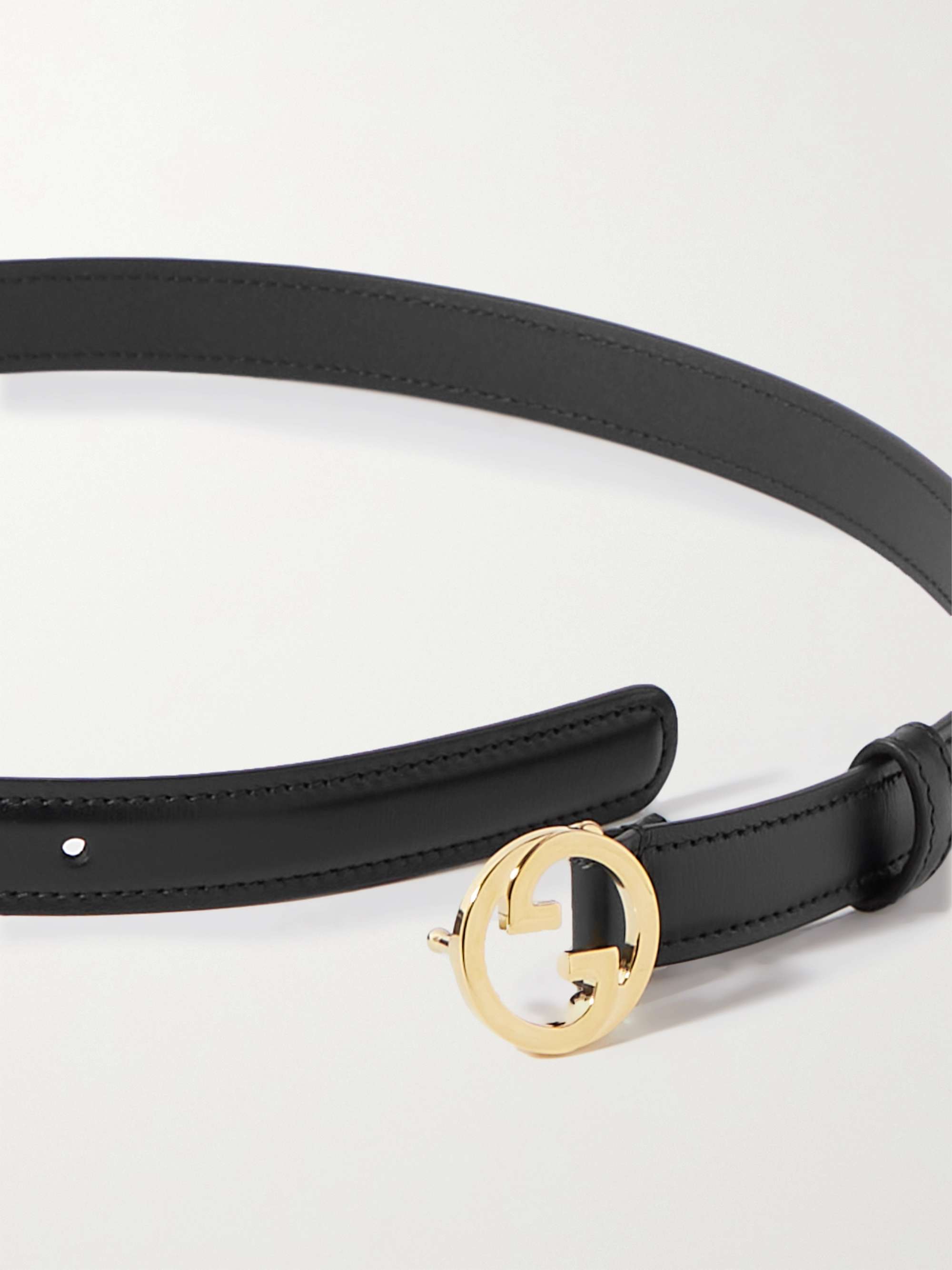 Gucci Leather Belt with Horse-bit Detail - Vintage Lux