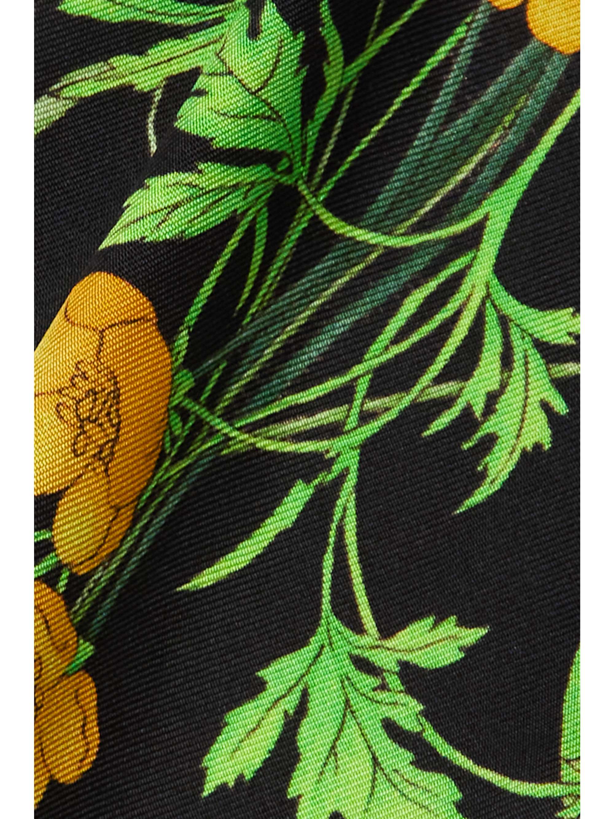 GUCCI Petit Fly Flora floral-print silk scarf