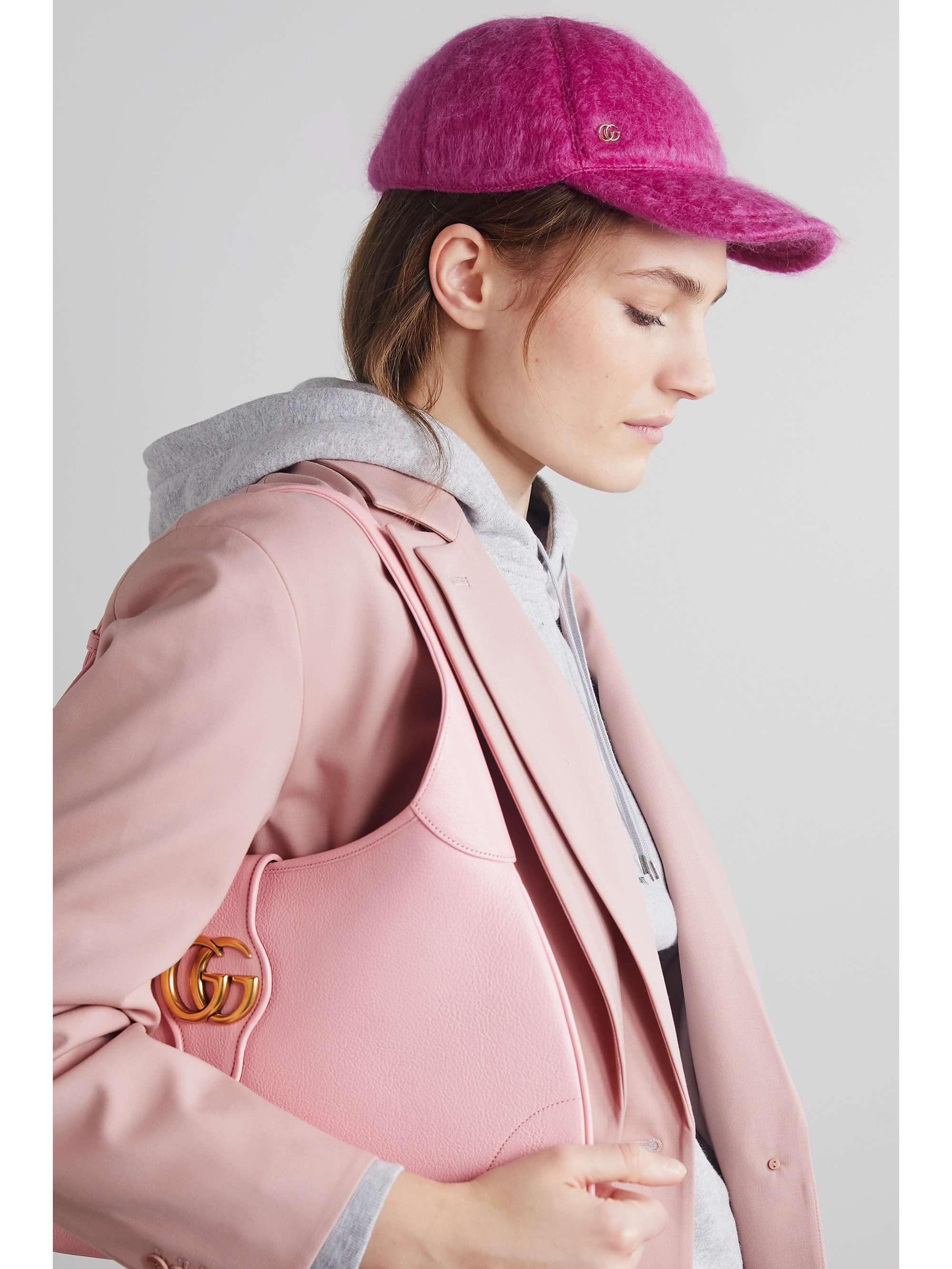 GUCCI Baseballkappe aus einer Mohairmischung