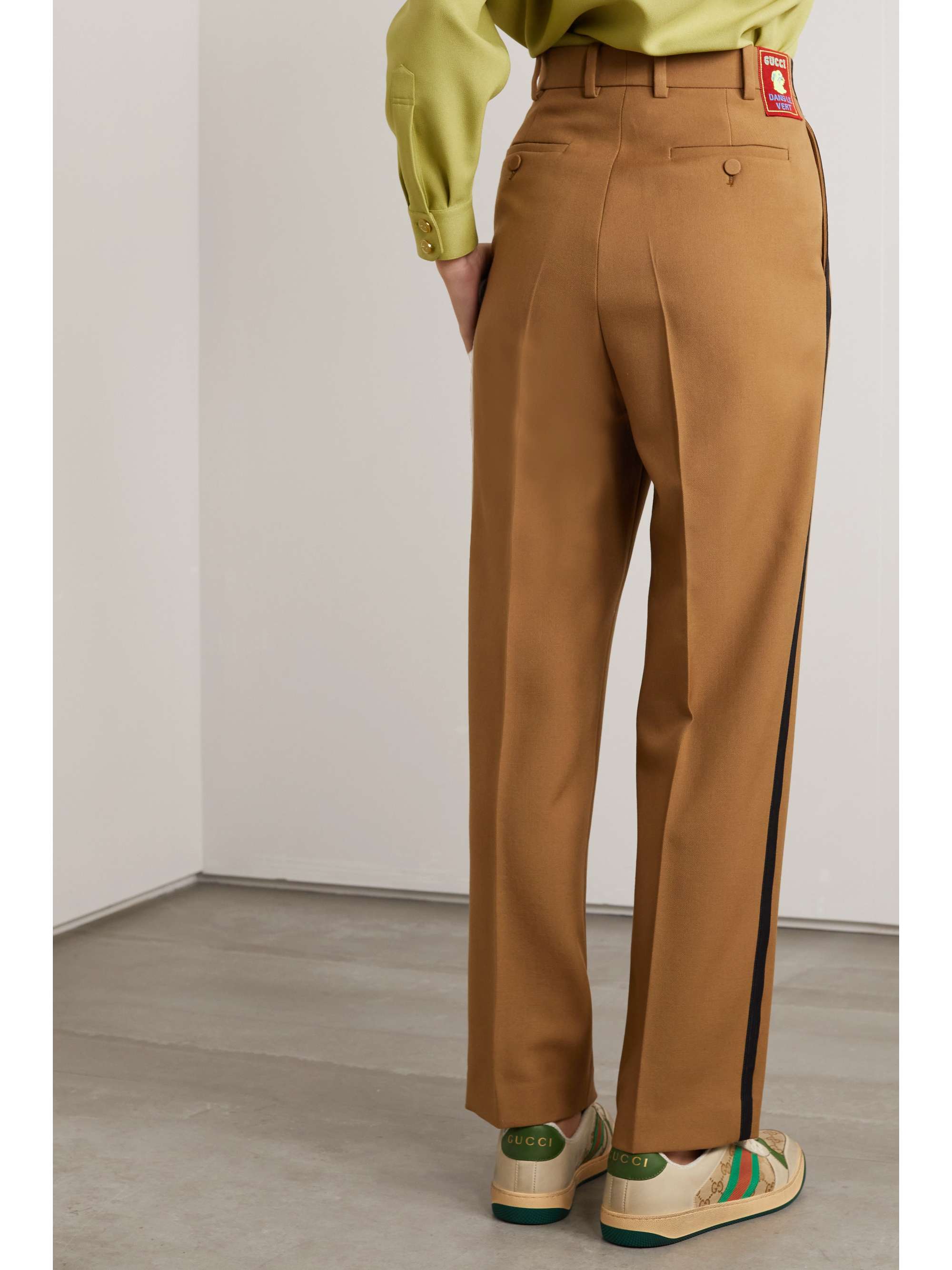 striped colourful trousers