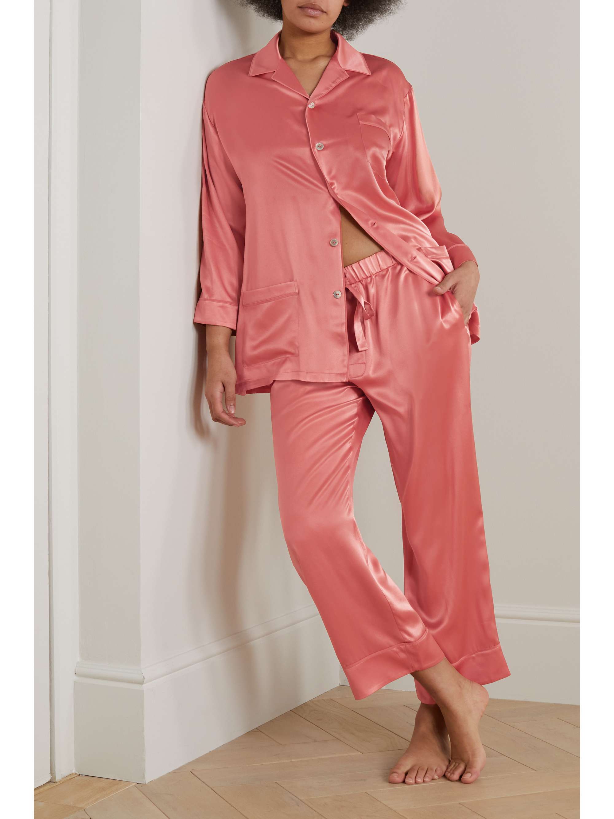 OLIVIA VON HALLE Fifi silk-satin pajama set | NET-A-PORTER