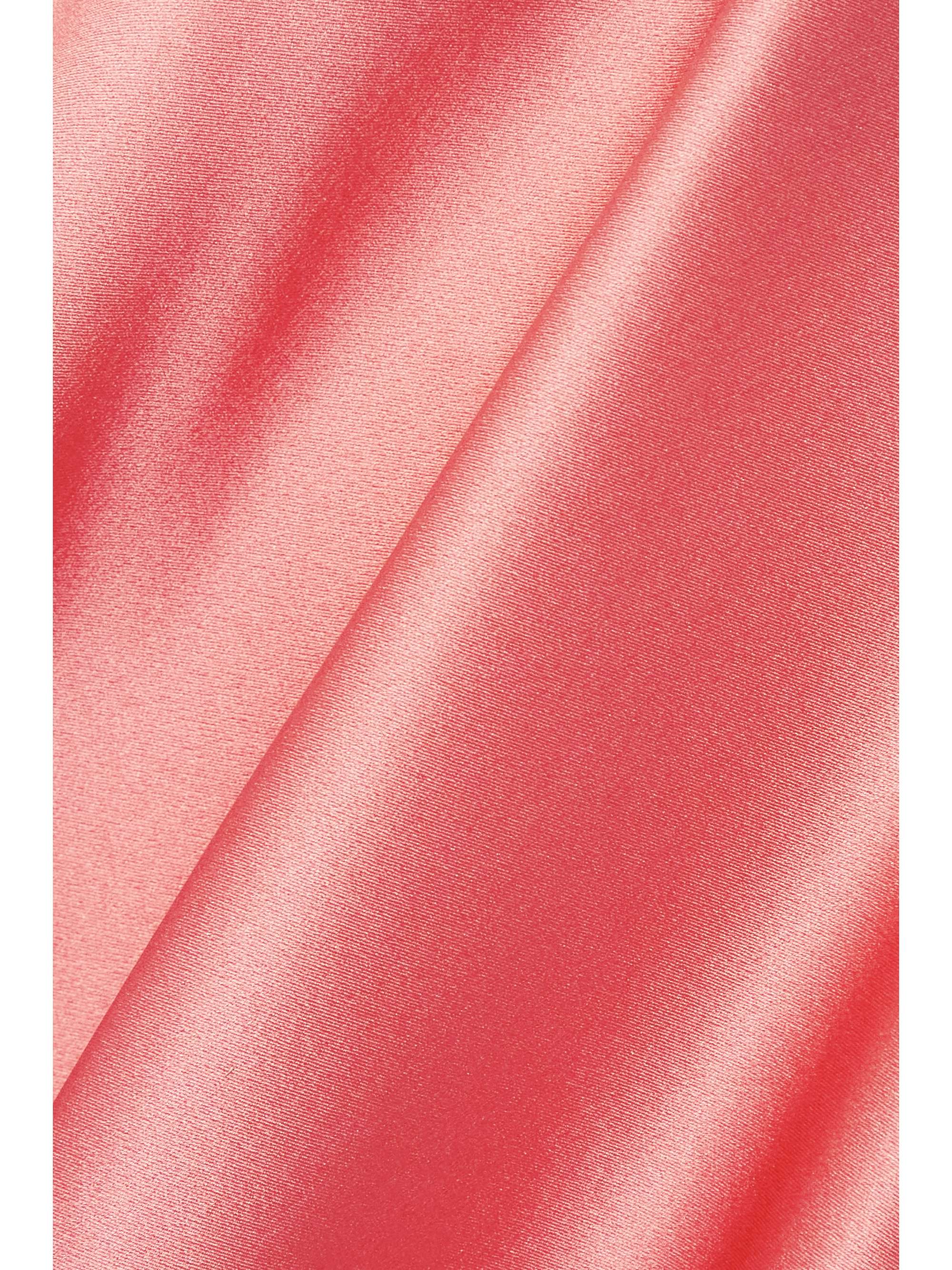 OLIVIA VON HALLE Mossy silk-satin chemise