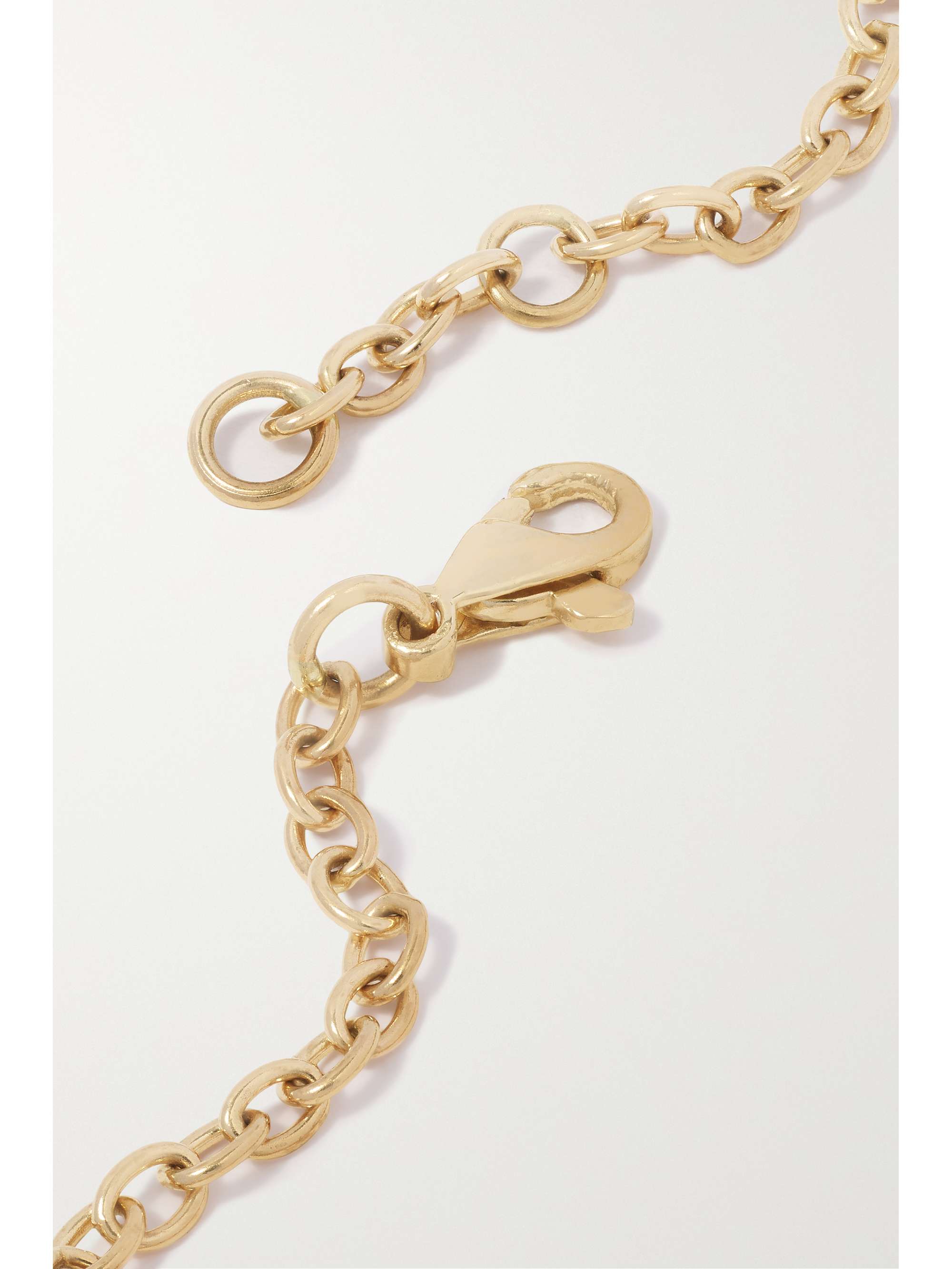 RETROUVAÍ Mini Yin Yang 14-karat gold diamond bracelet