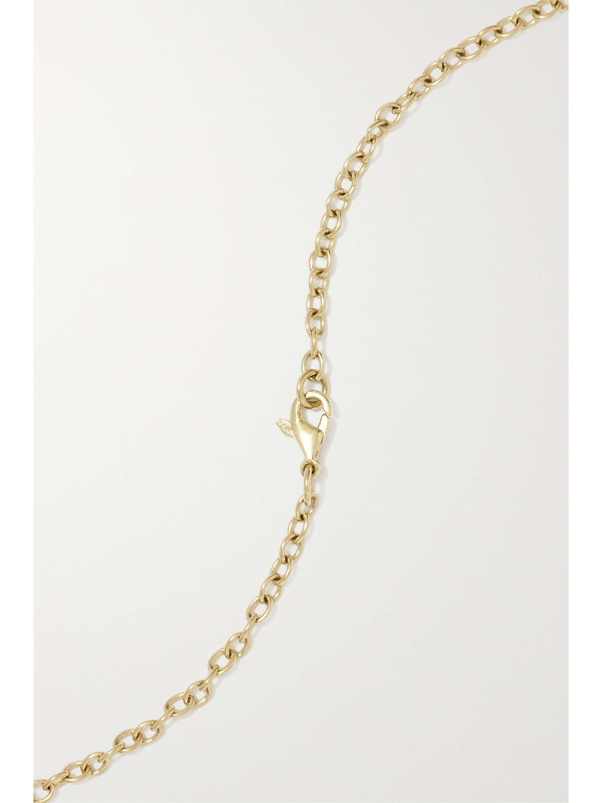 RETROUVAÍ Lollipop 14-karat gold, opal and morganite necklace