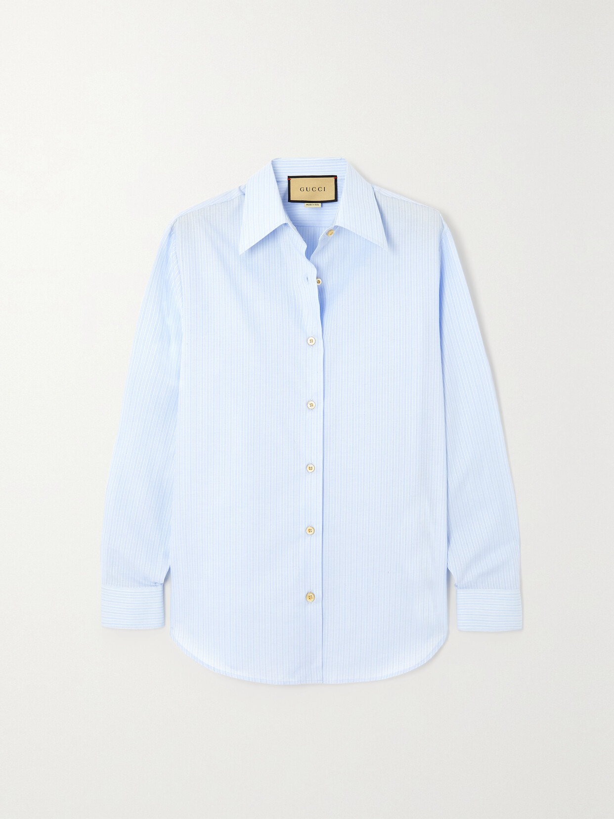 Gucci Striped Cotton-poplin Shirt