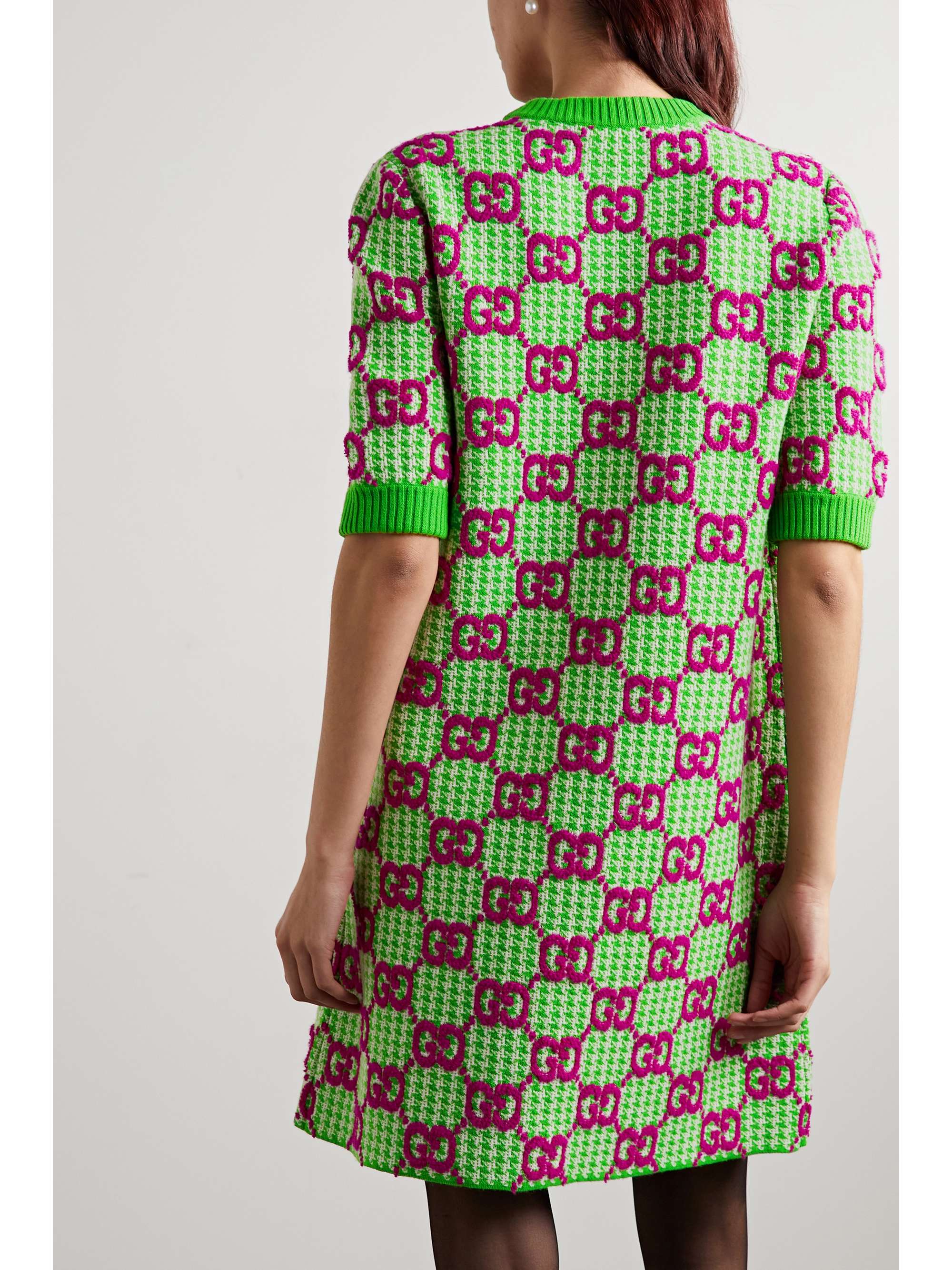 GUCCI Wooljacquard mini dress NETAPORTER