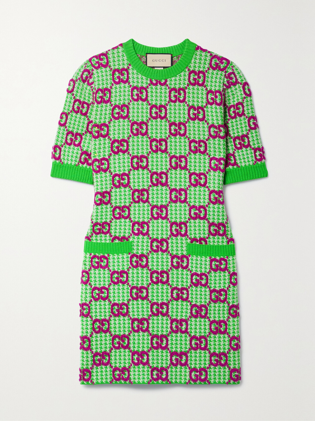Gucci Wool-jacquard Mini Dress