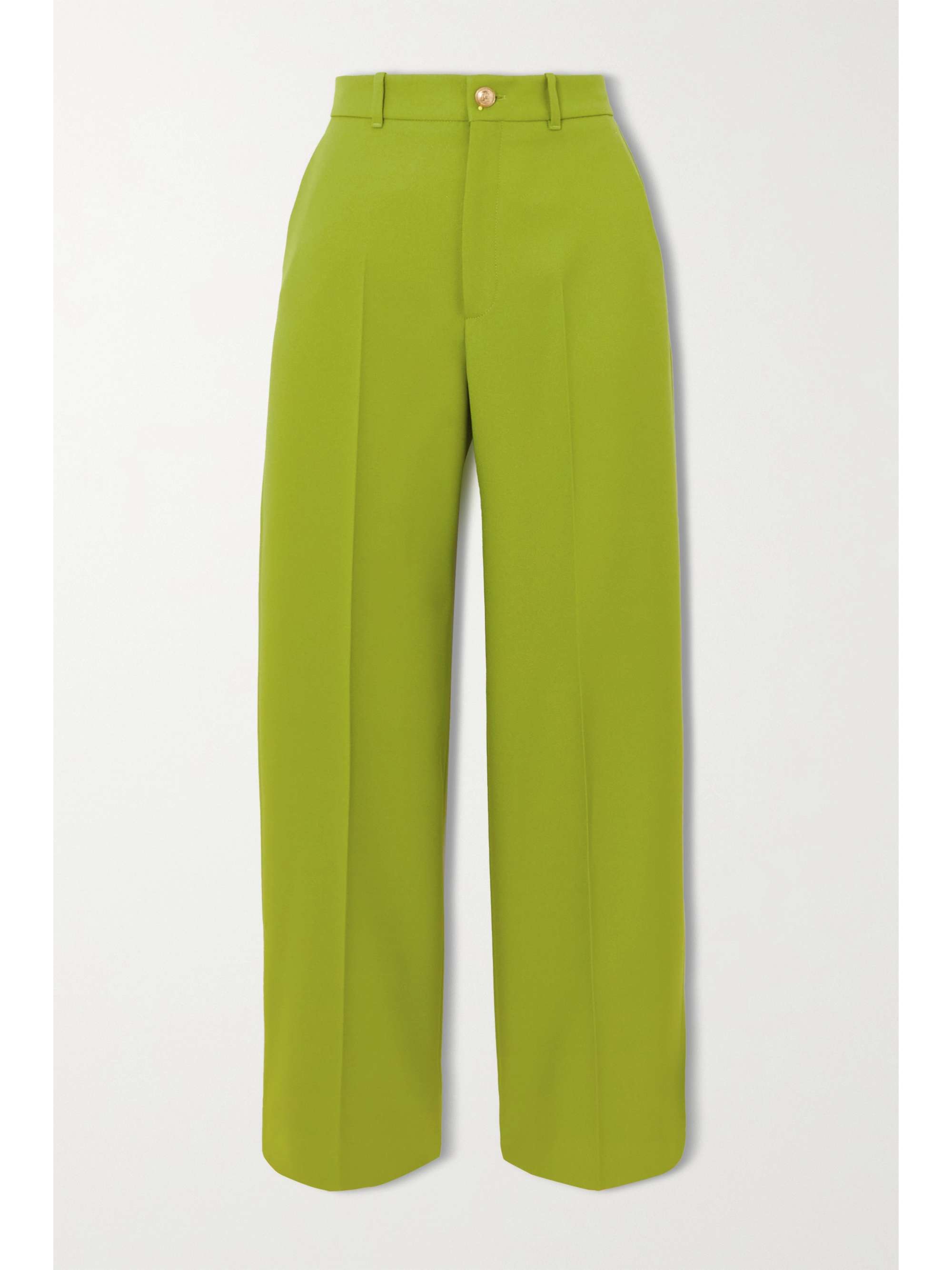 【関税&送料込】Gucci Wool Crepe Trousers Flared wool crêpe pants in white - Gucci | Mytheresa