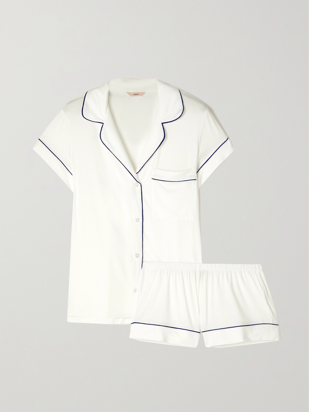 Eberjey - Gisele Stretch-tencel Modal Pajama Set - Ivory