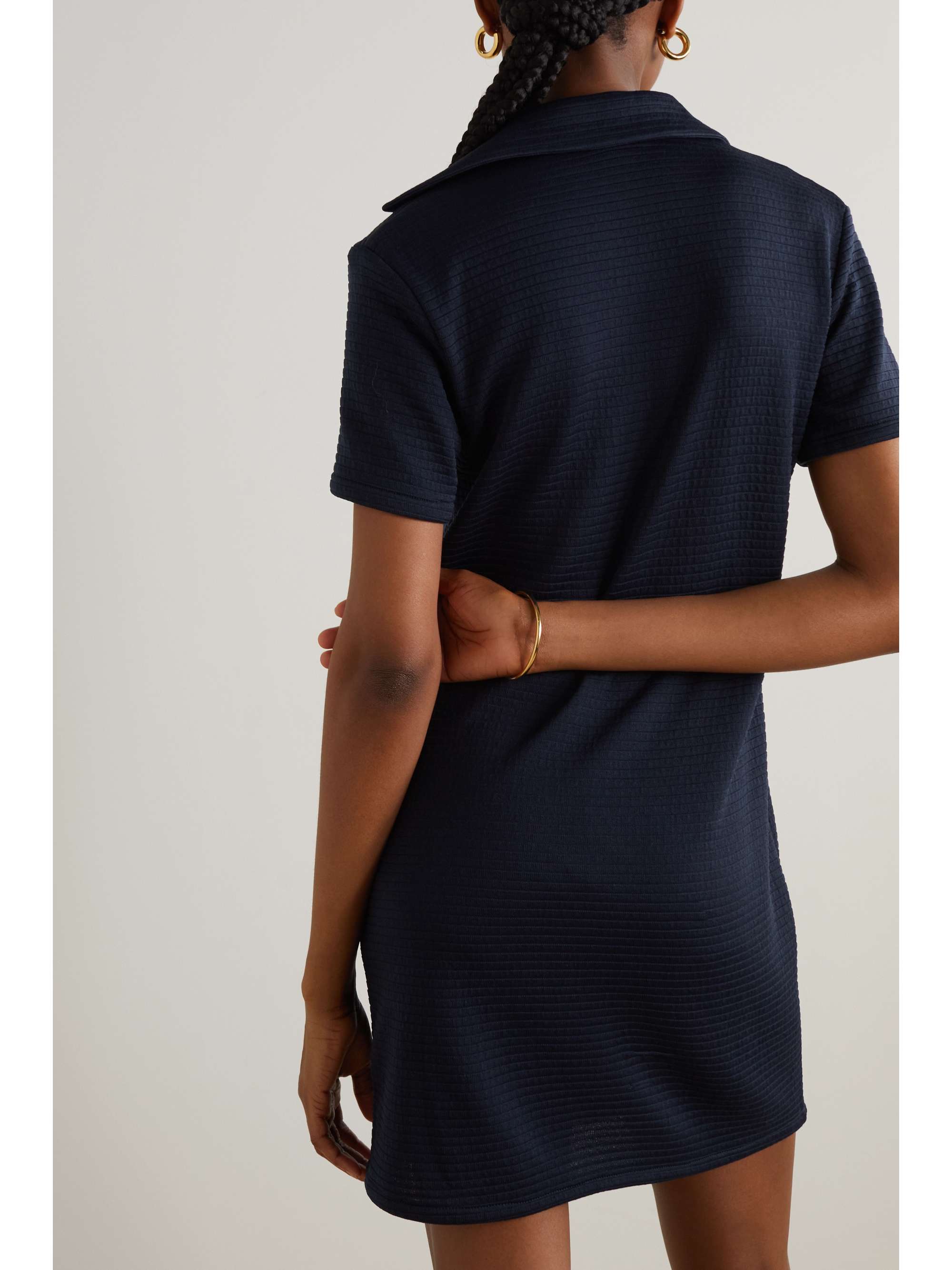 GIULIVA HERITAGE The Lucrezia ribbed-knit polo dress