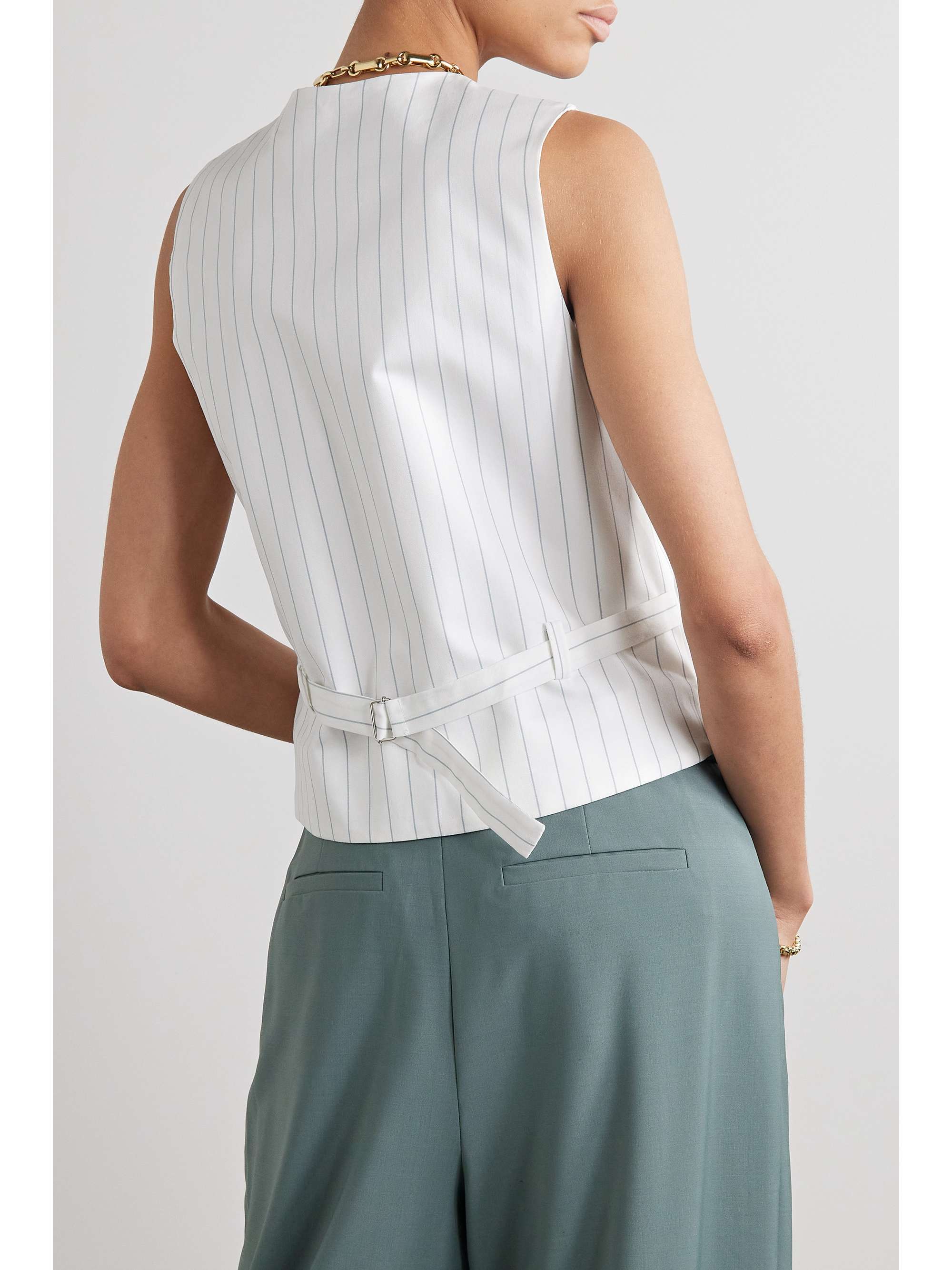 GIULIVA HERITAGE The Andrea herringbone linen vest