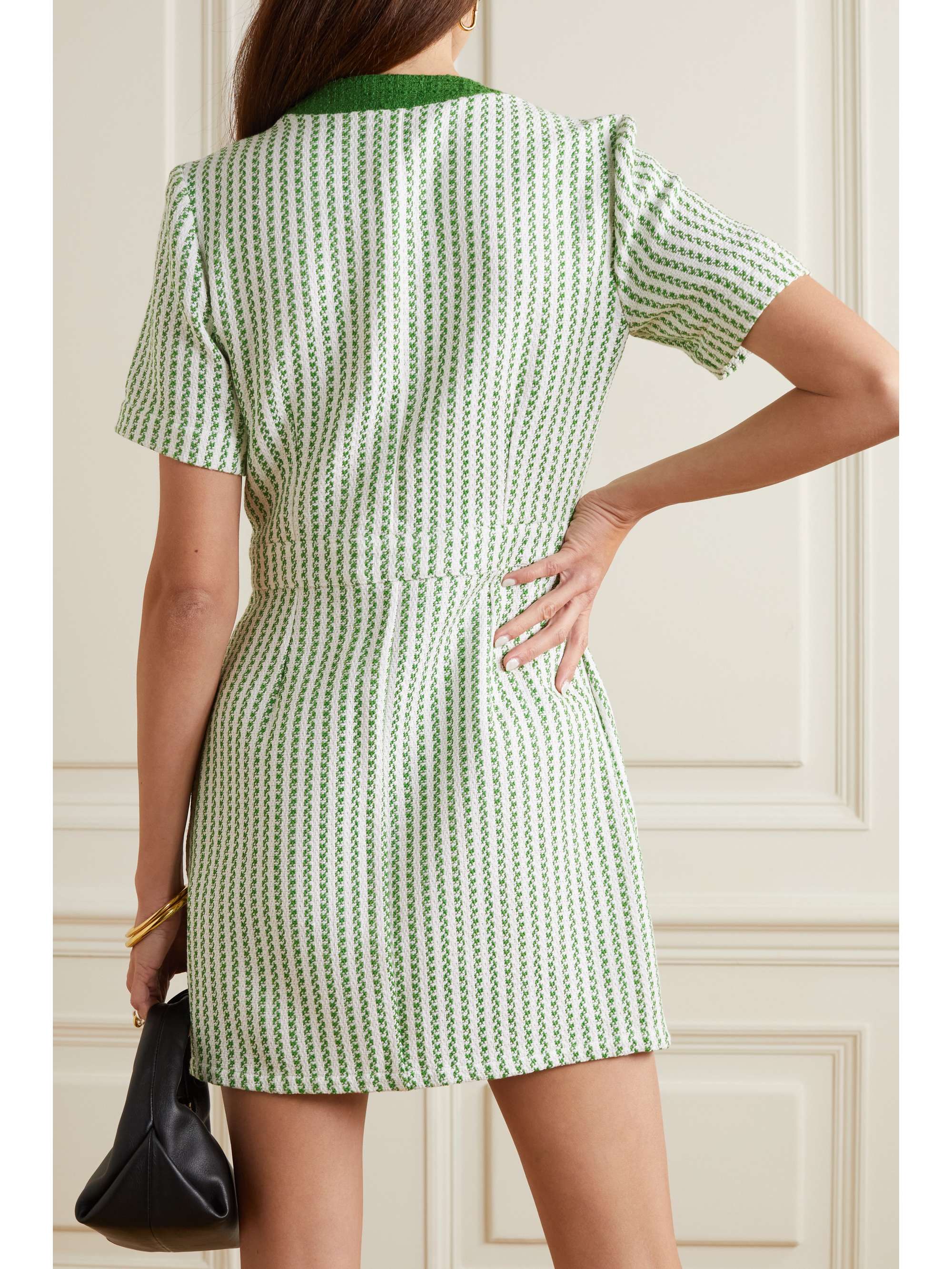 GIULIVA HERITAGE Vera striped cotton-tweed mini dress