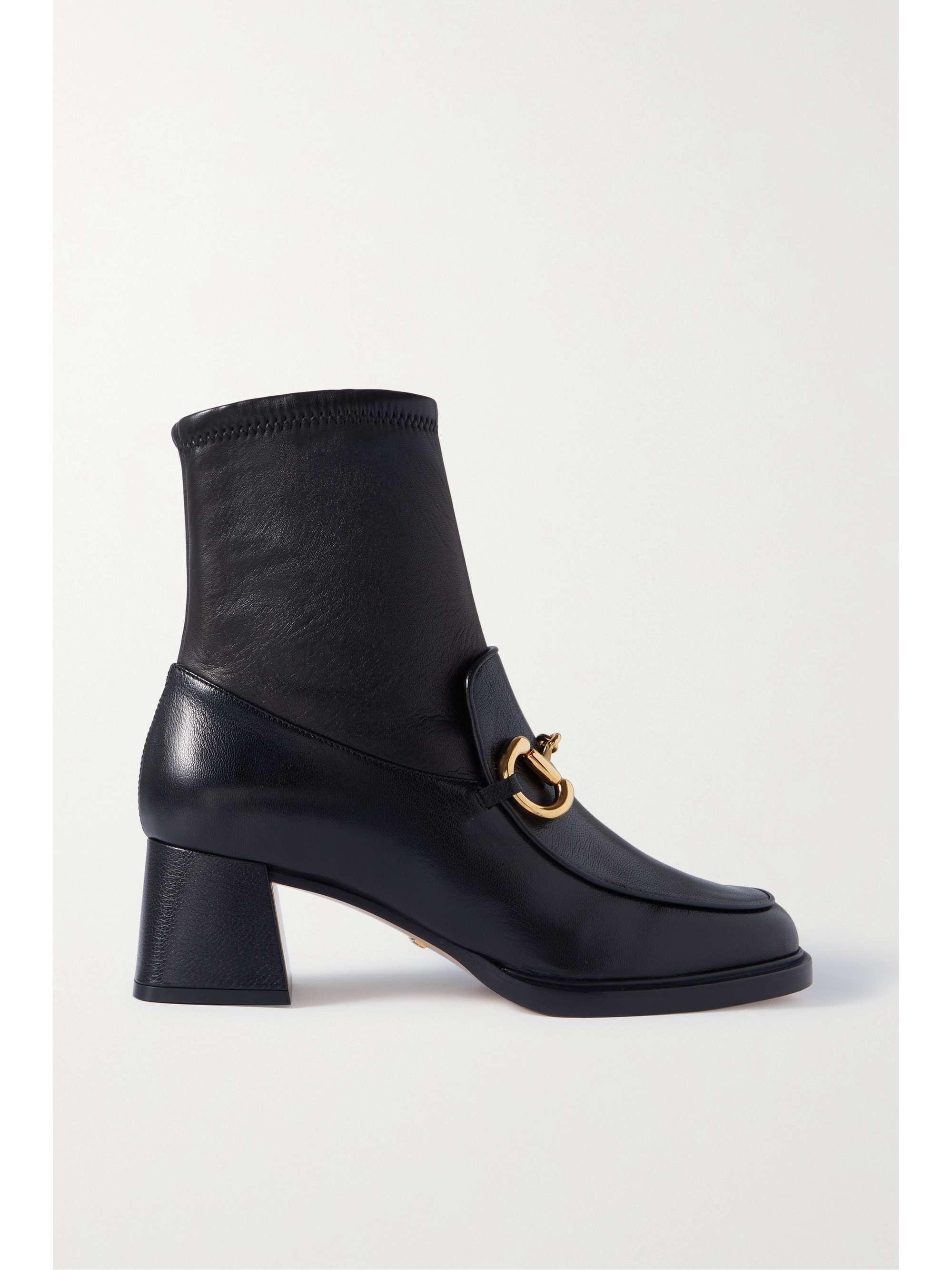 GUCCI Horsebit-detailed leather ankle boots | NET-A-PORTER