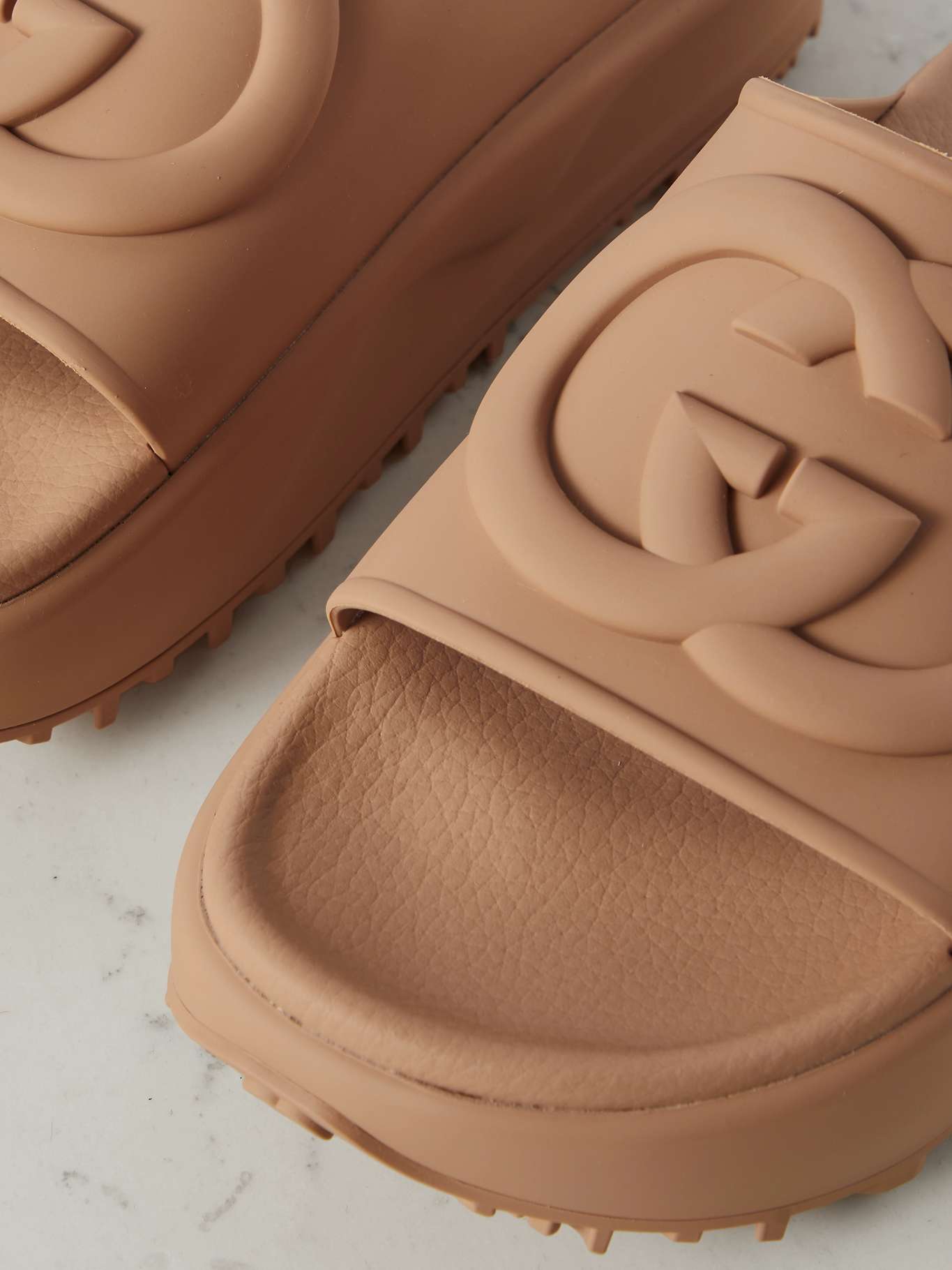 GUCCI Miami rubber platform slides NETAPORTER