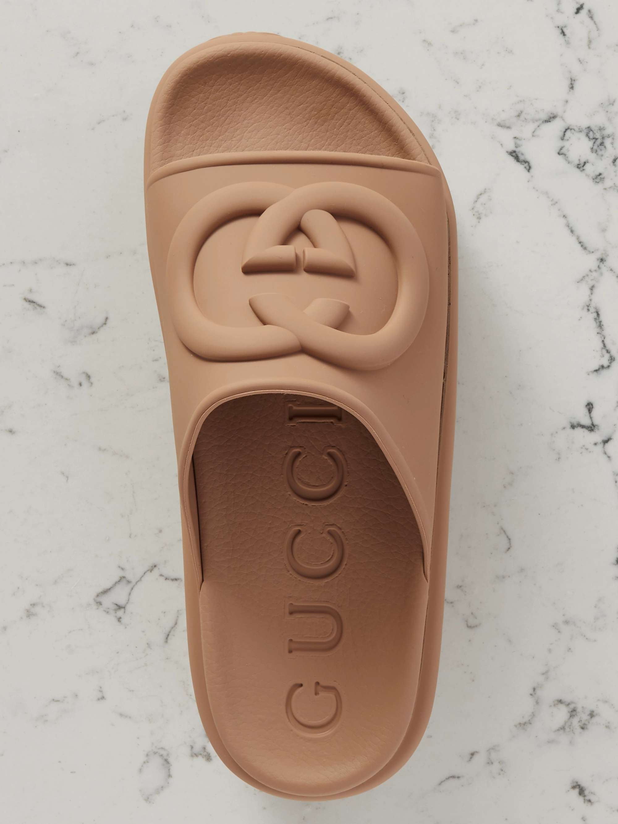 GUCCI Miami rubber platform slides NETAPORTER