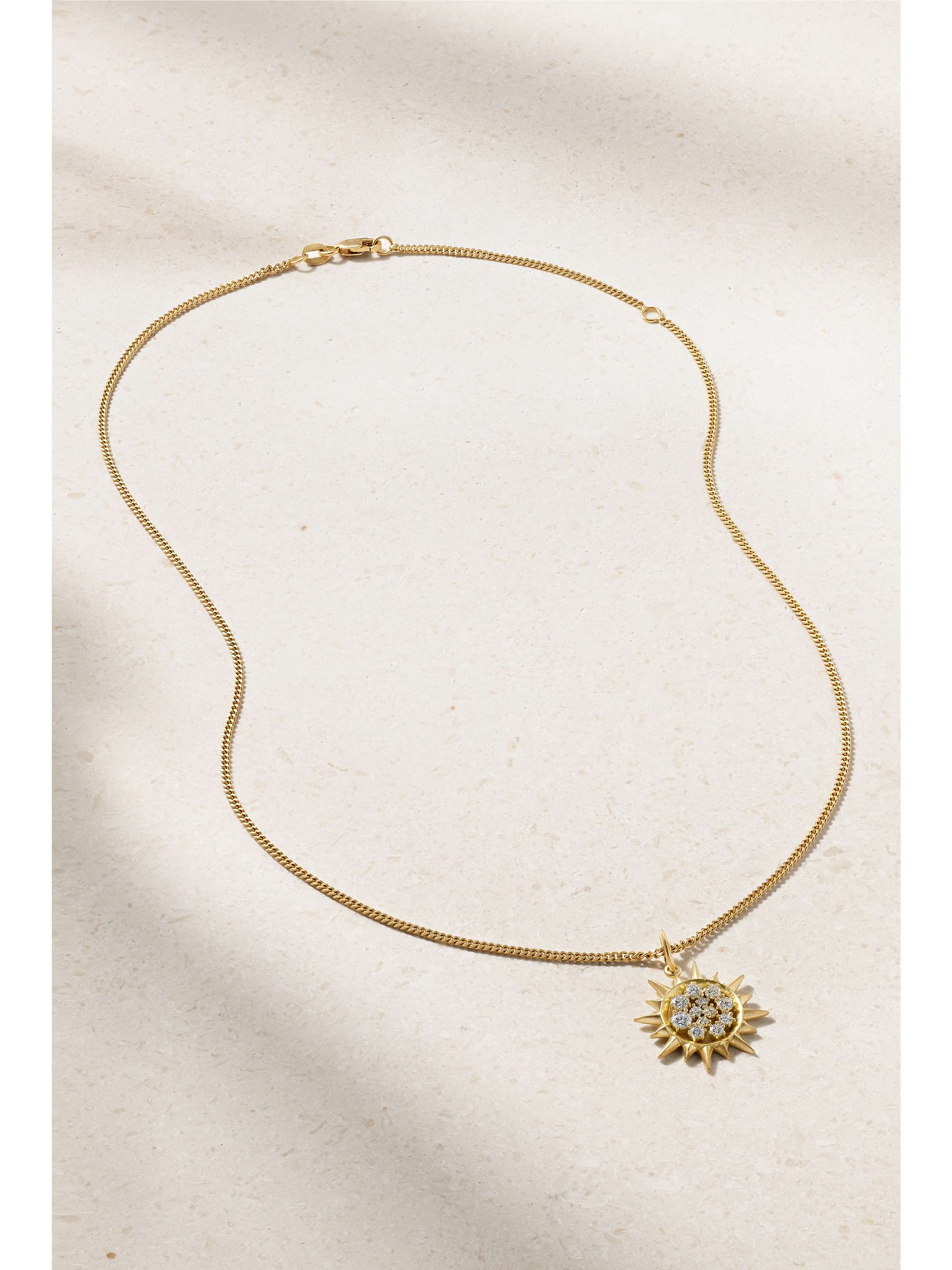 JADE TRAU Margot Kette aus 18 Karat Gold mit Diamanten