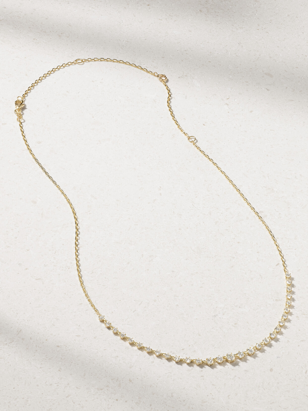 Jade Trau - Penelope Large 18-karat Gold Diamond Necklace - one size