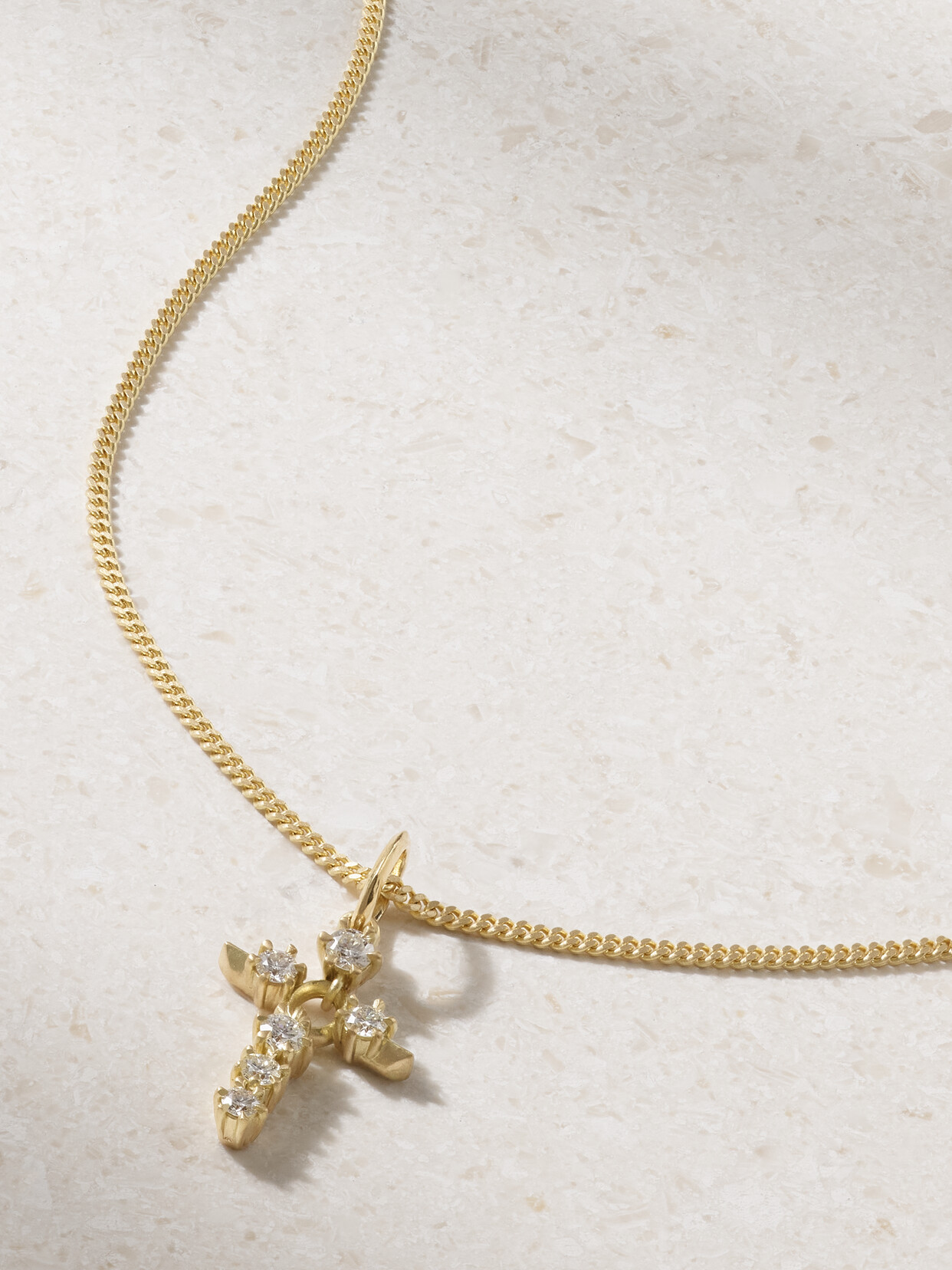 Jade Trau 18-karat  Diamond Necklace