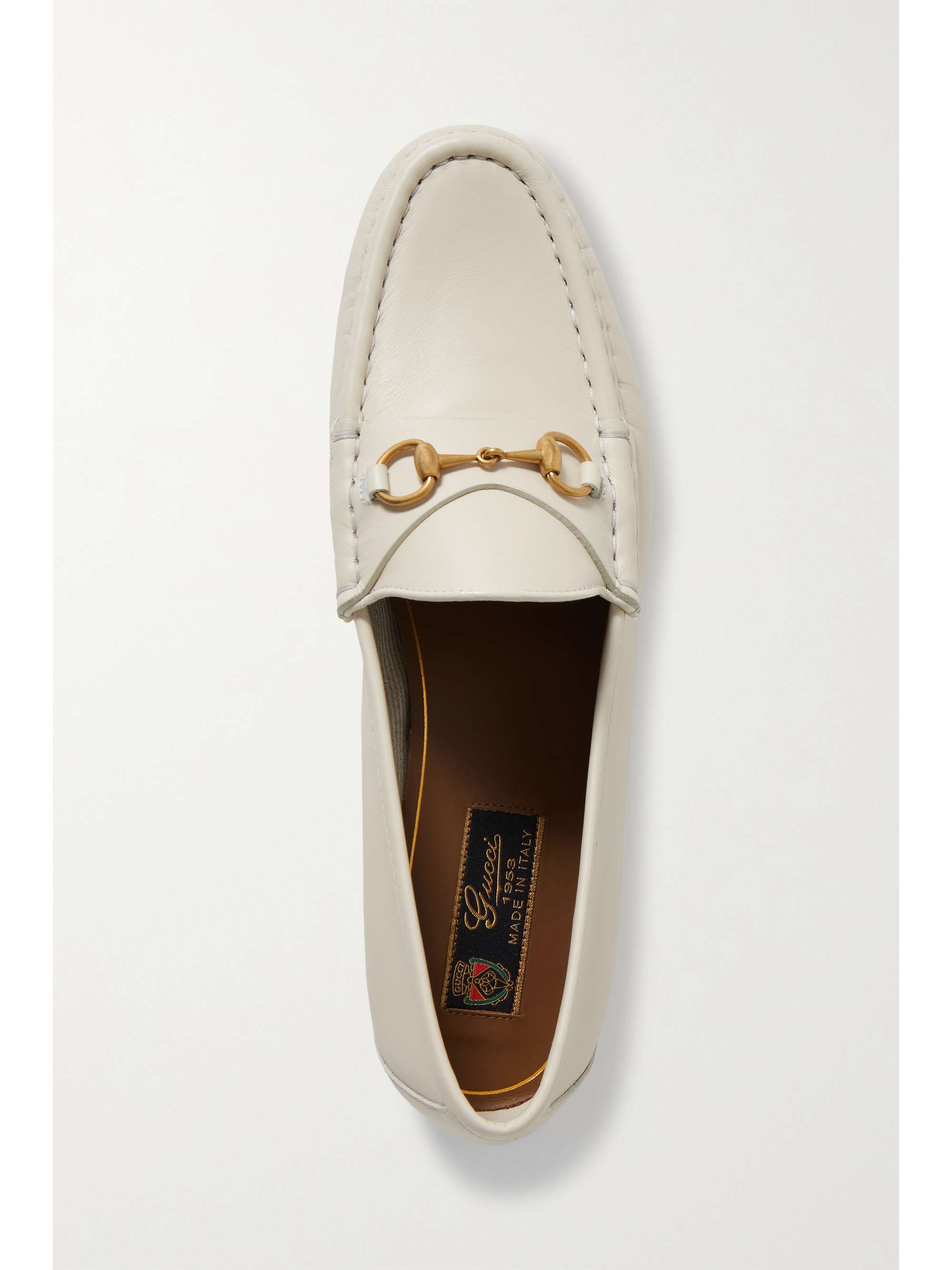 GUCCI Frame horsebit-detailed leather loafers