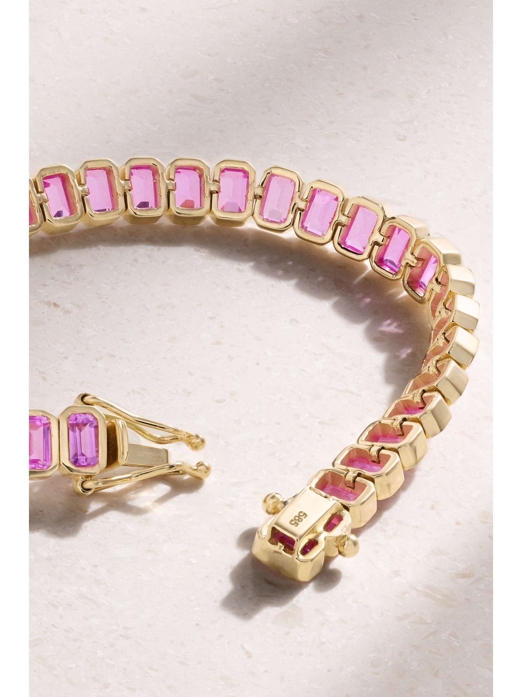 42 SUNS 14-karat gold laboratory-grown sapphire bracelet