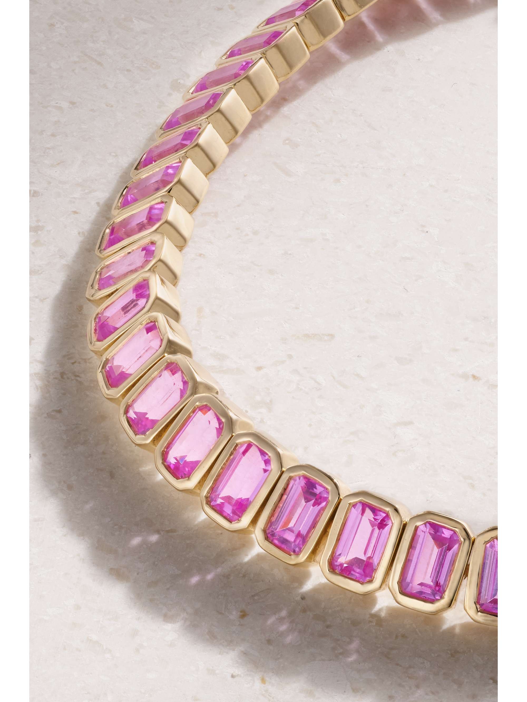 42 SUNS 14-karat gold laboratory-grown sapphire bracelet